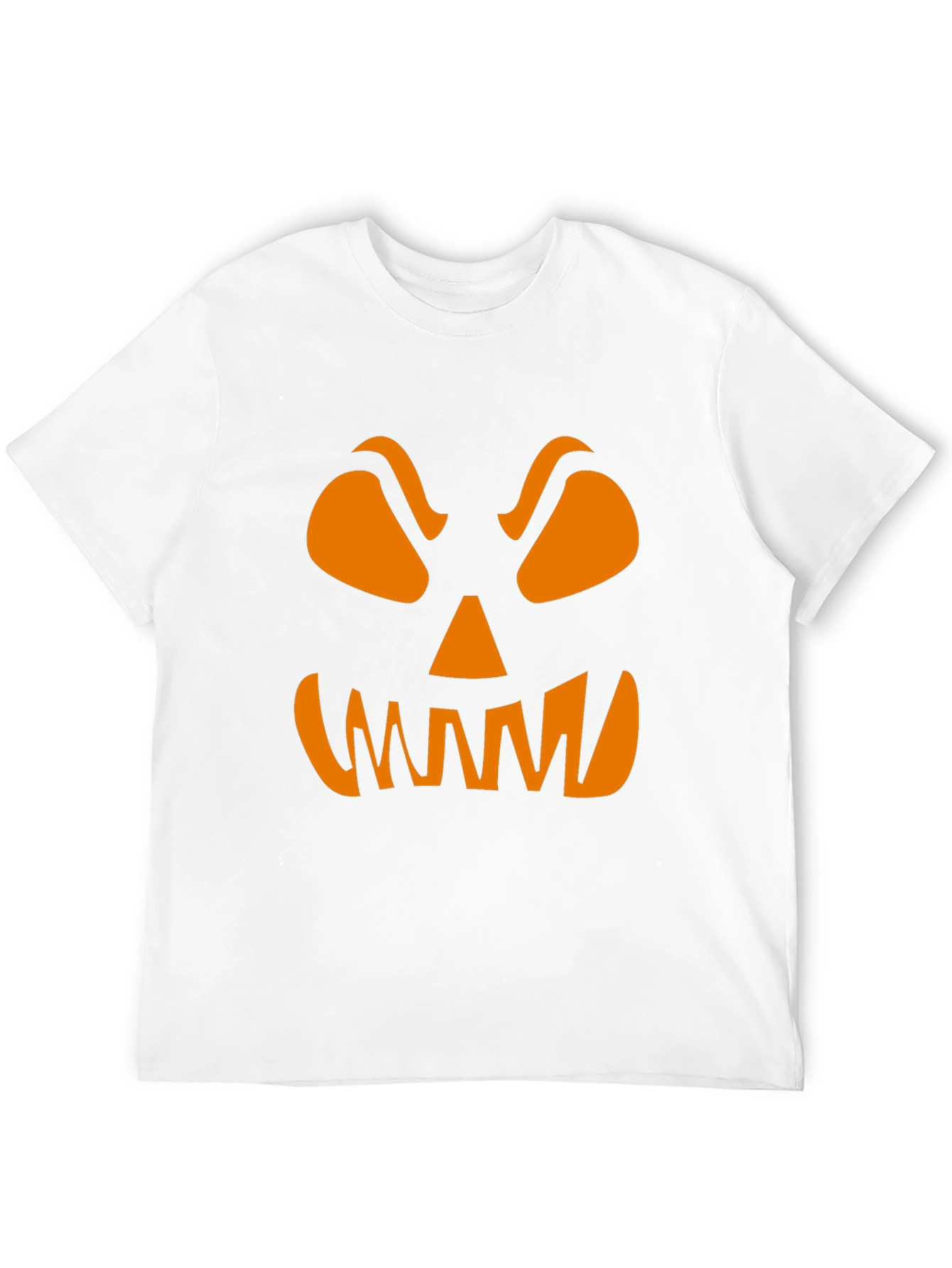Spooky Pumpkin Face Graphic Tee - Halloween Shirt