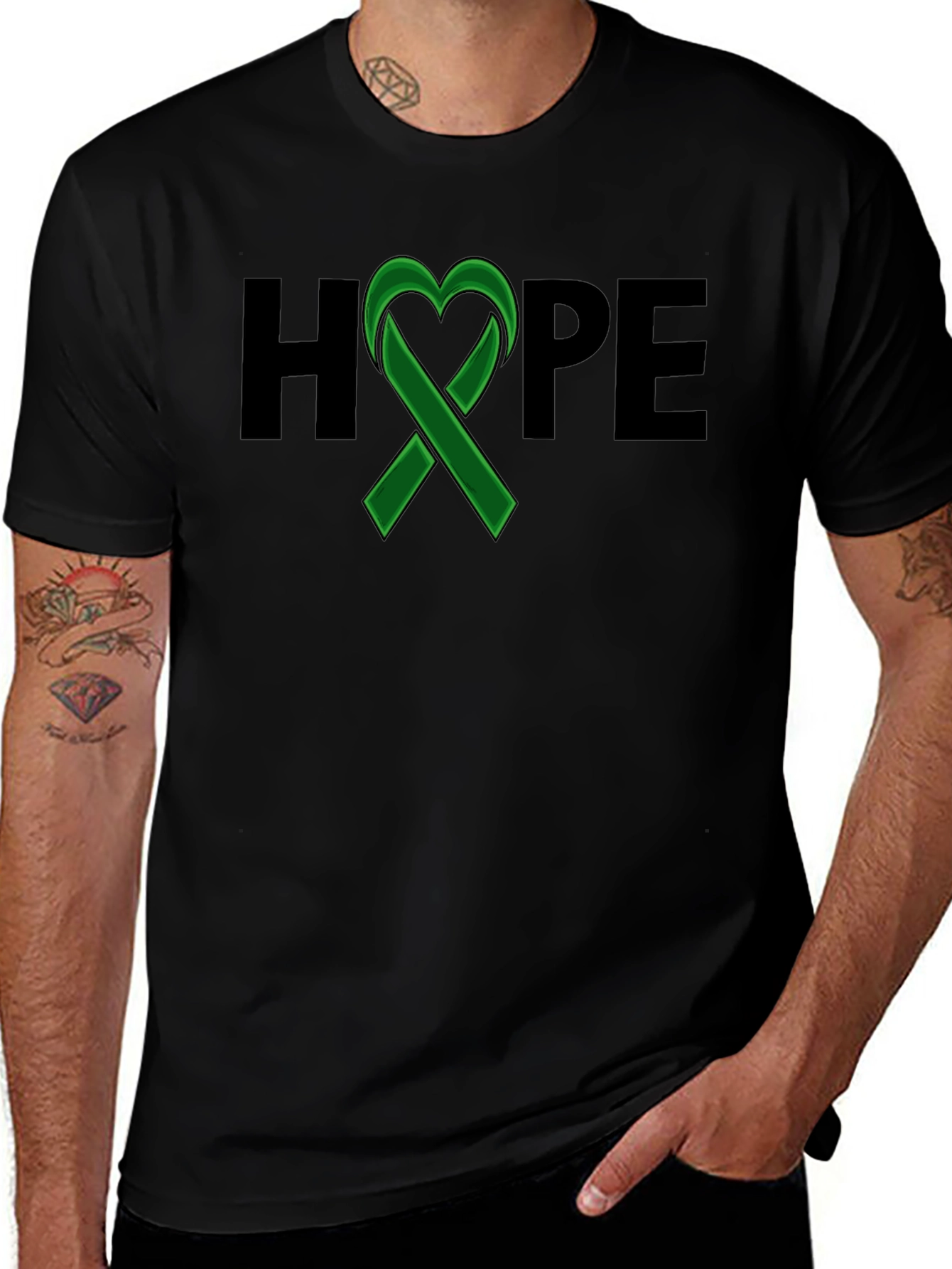 HOPE Ribbon Graphic Tee - Awareness & Support