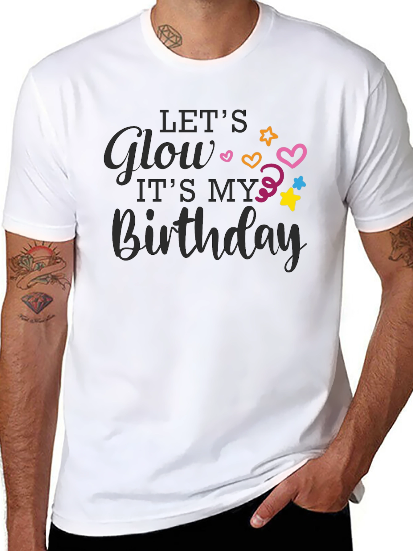 Lets Glow Birthday T-Shirt