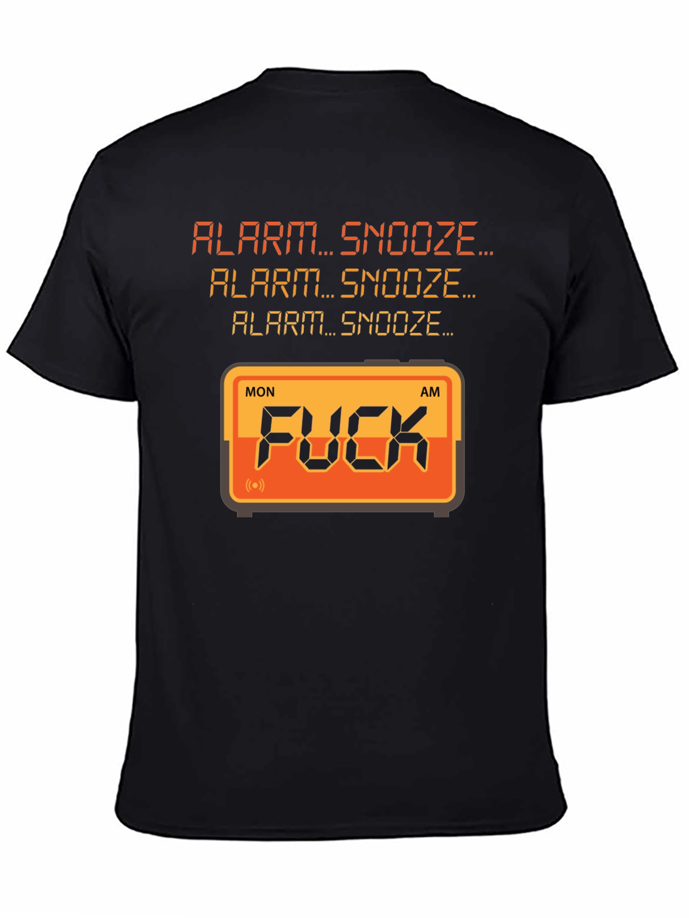 Alarm Snooze Graphic Tee - F*CK Clock Design