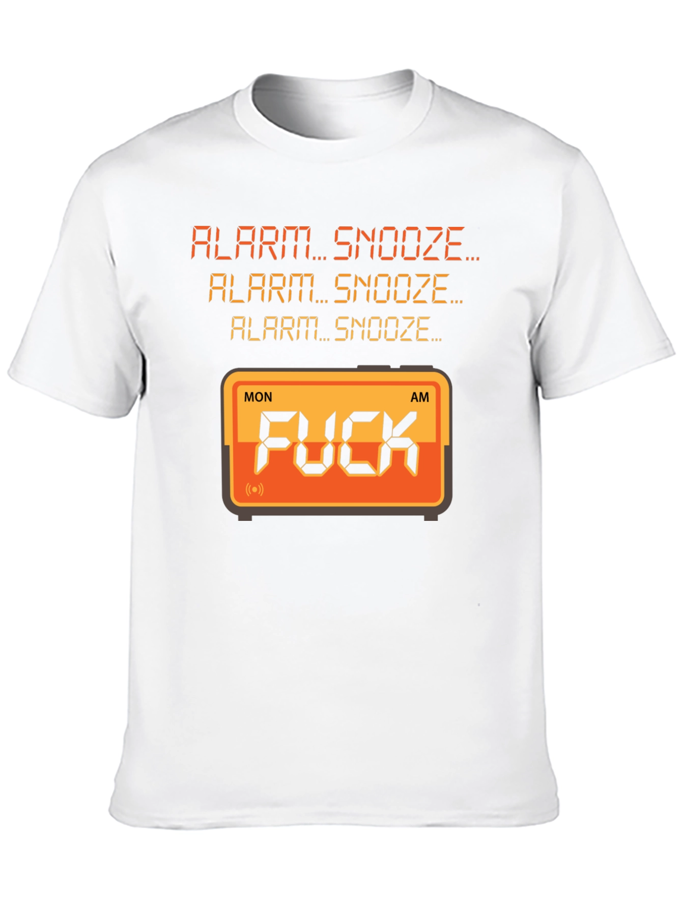 Alarm Snooze Graphic Tee - F*CK Clock Design