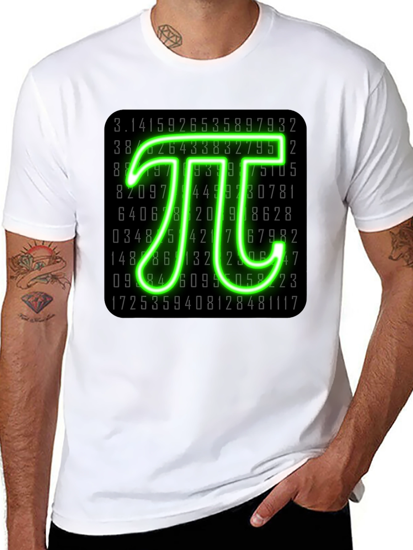 Pi Symbol T-Shirt - Number Nerd Graphic Tee