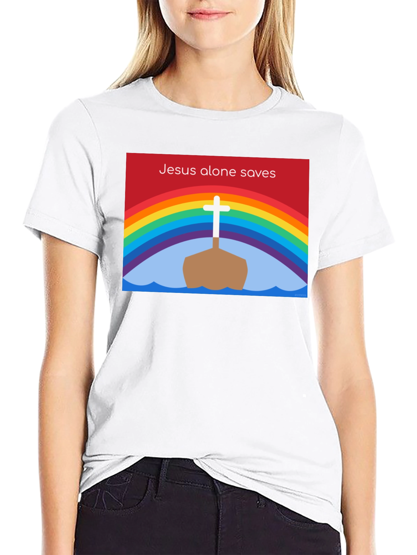 Jesus Saves Graphic Tee | Christian Faith Shirt
