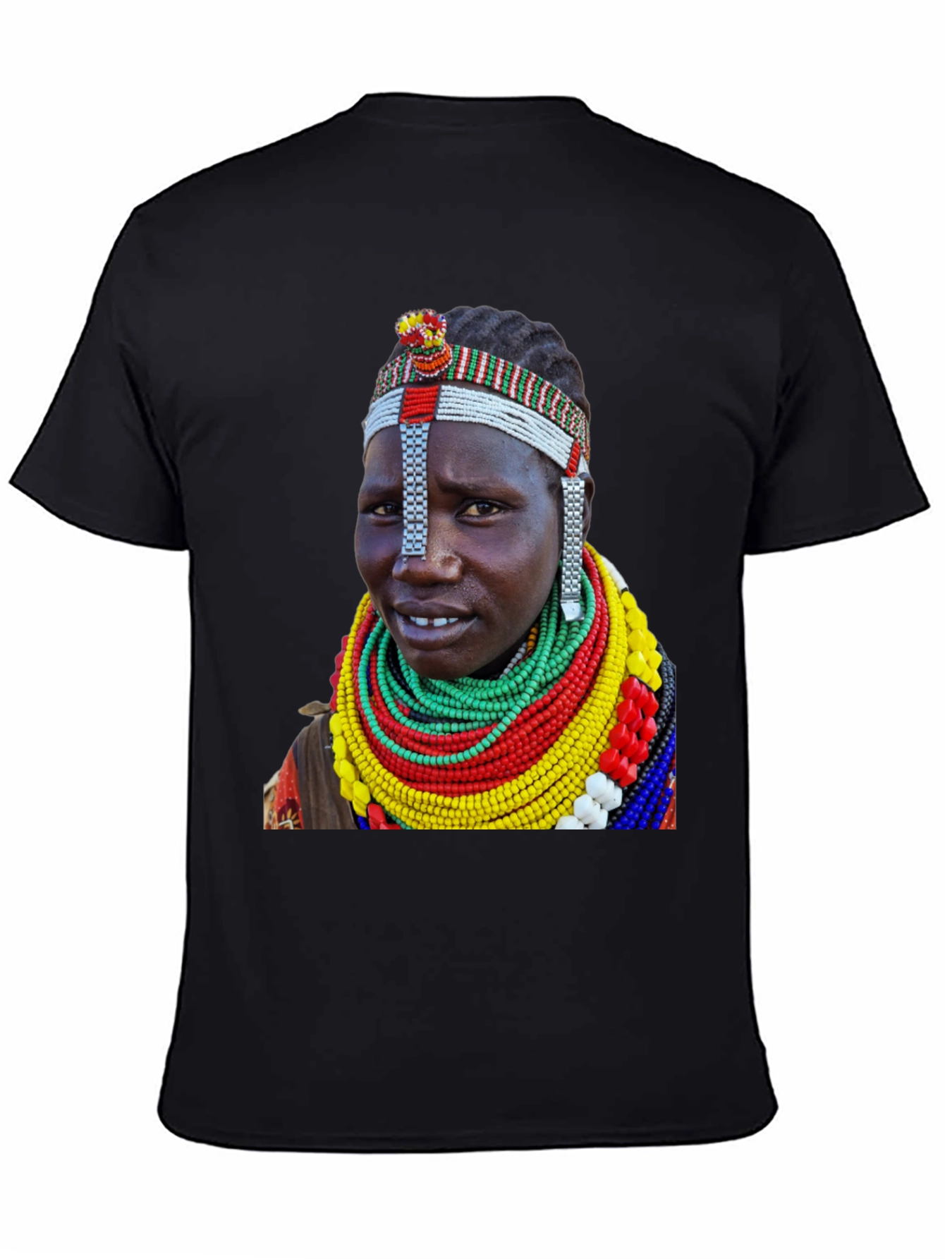 Tribal Woman T-Shirt - Unique African Print