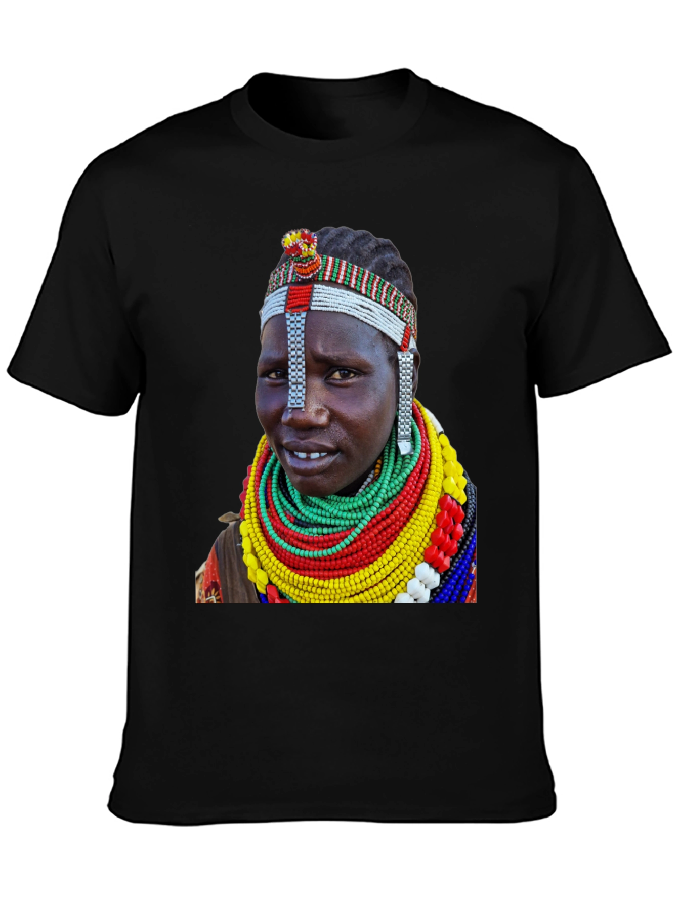 Tribal Woman T-Shirt - Unique African Print