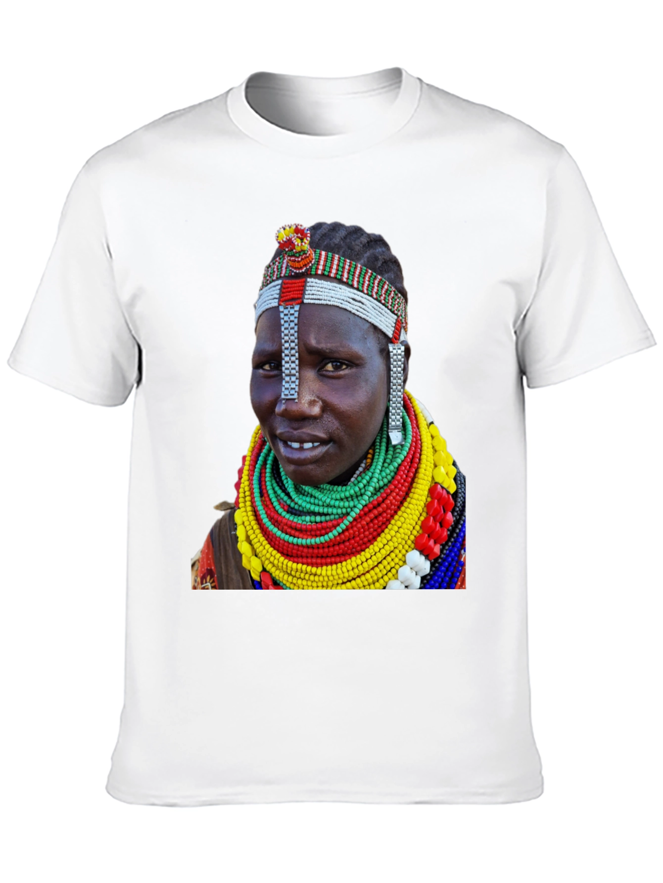 Tribal Woman T-Shirt - Unique African Print