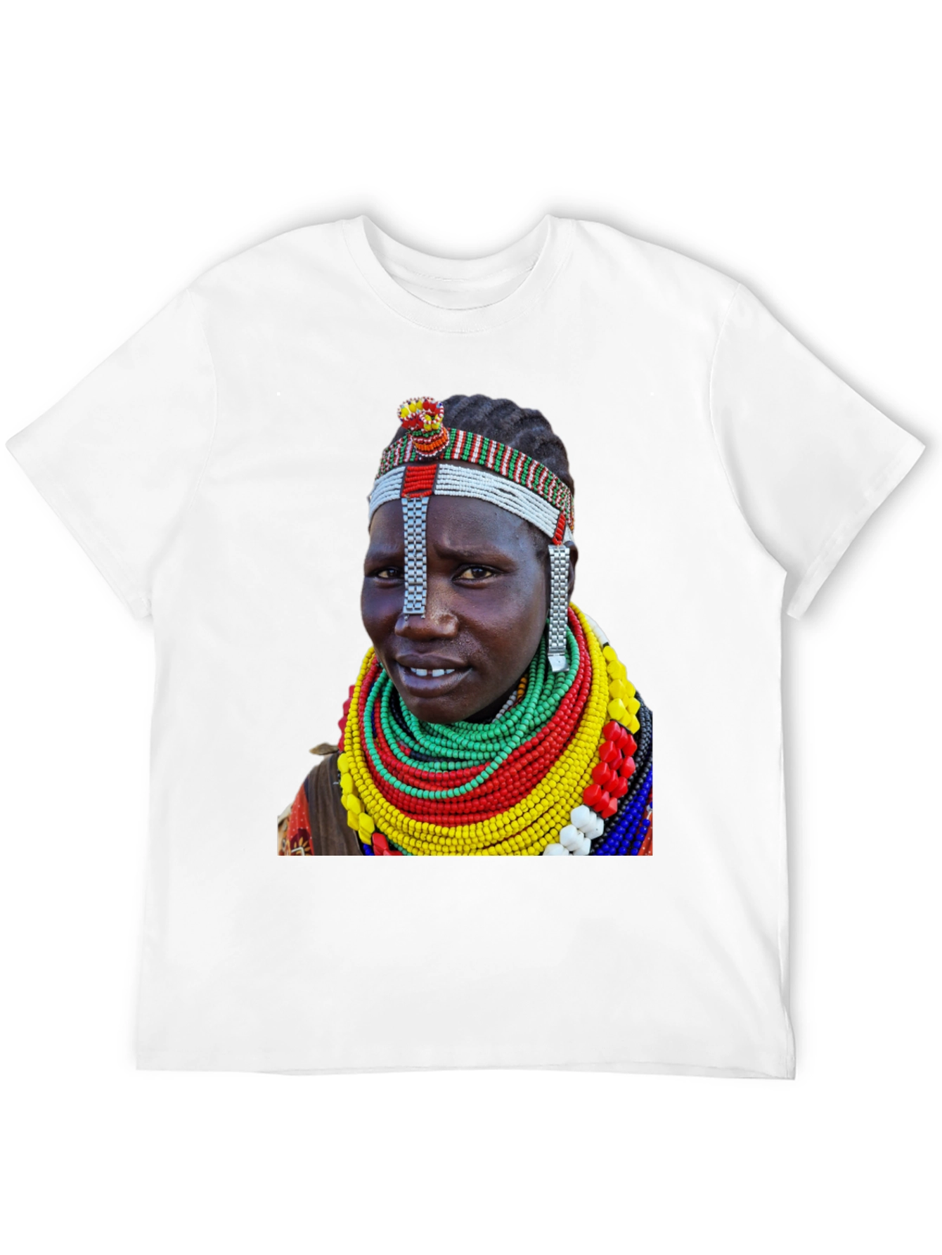 Tribal Woman T-Shirt - Unique African Print
