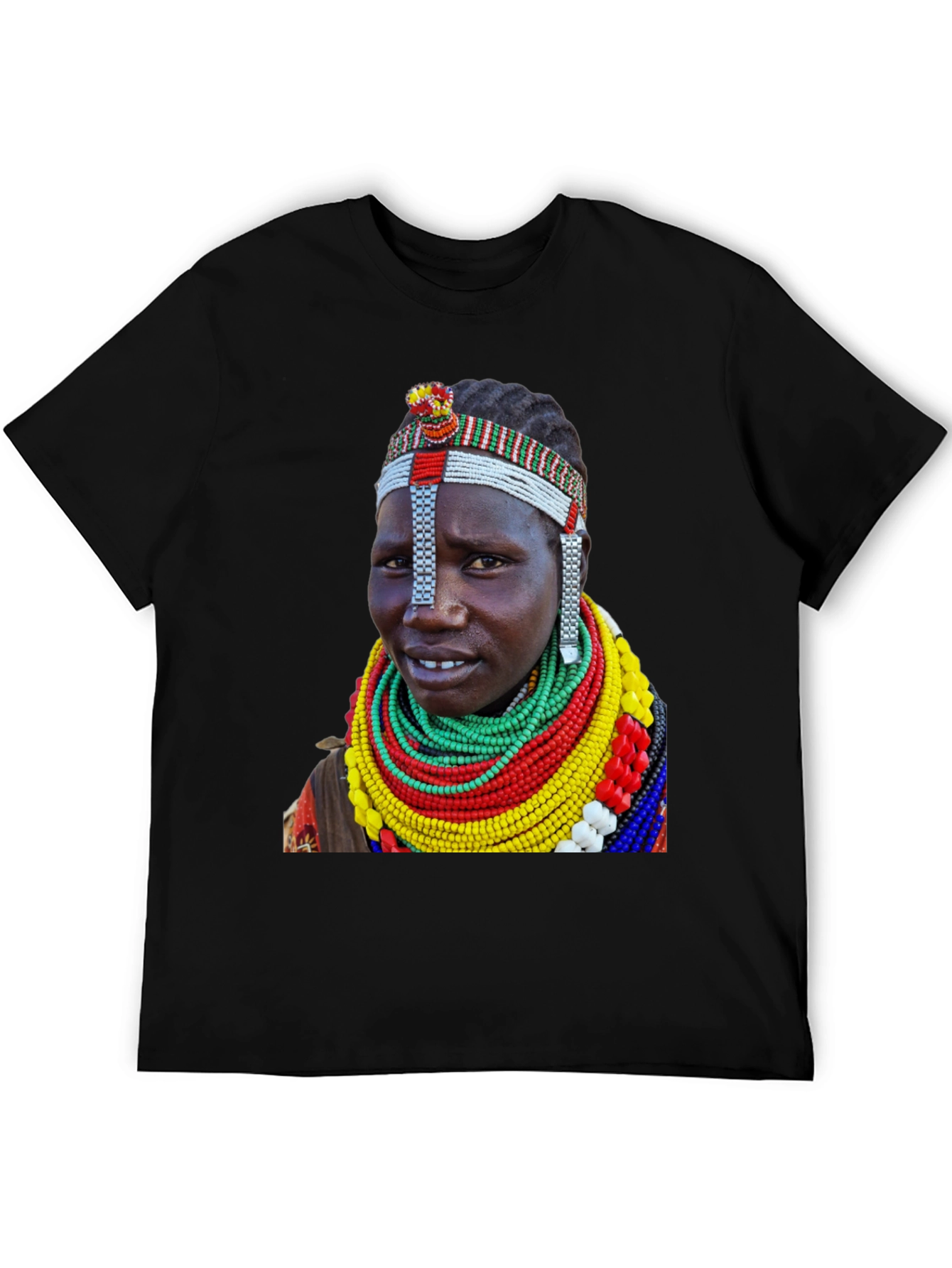 Tribal Woman T-Shirt - Unique African Print