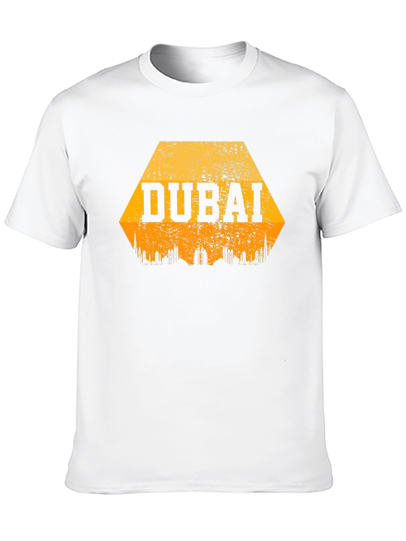 Dubai Skyline Graphic T-Shirt - Black Cotton Blend Tee
