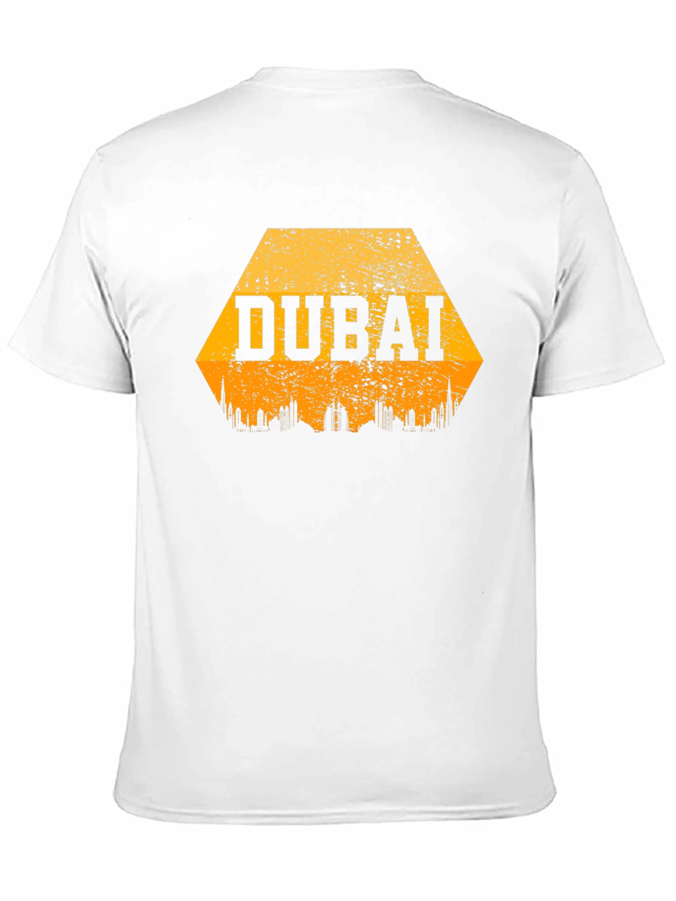 Dubai Skyline Graphic T-Shirt - Black Cotton Blend Tee