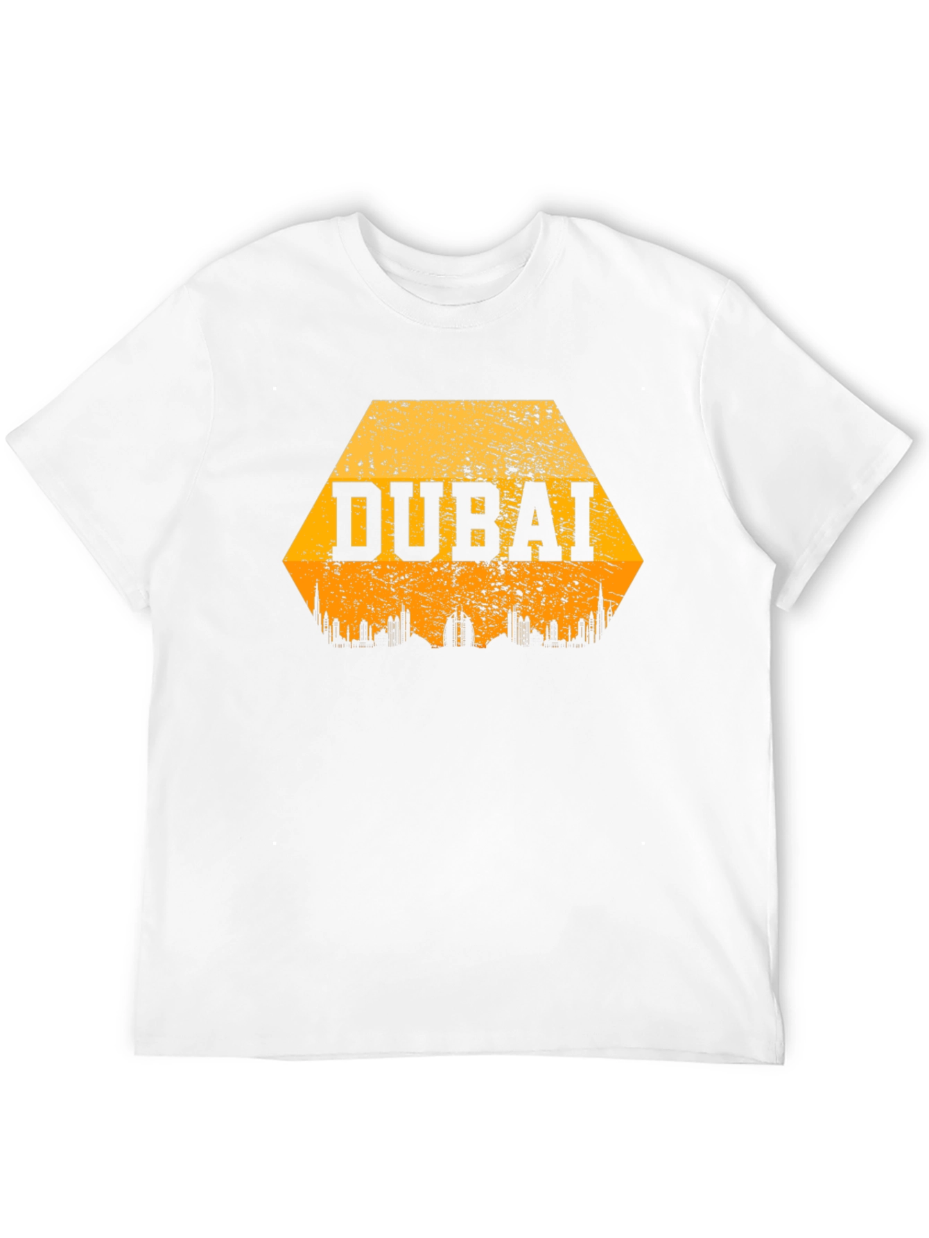 Dubai Skyline Graphic T-Shirt - Black Cotton Blend Tee