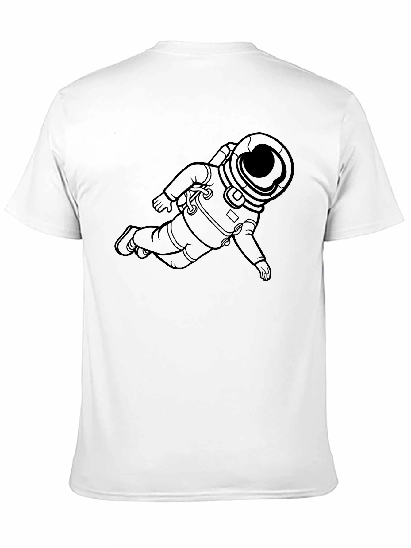 Astronaut Graphic T-Shirt - Black Casual Wear