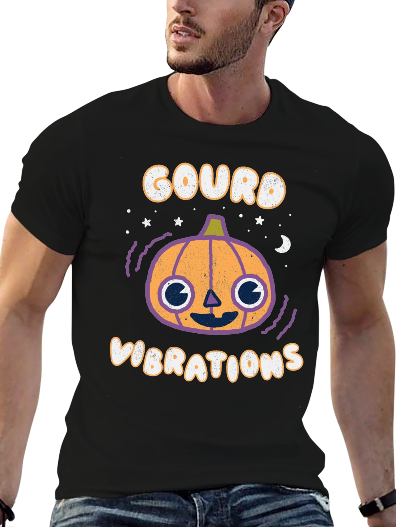 Gourd Vibrations Halloween Graphic Tee