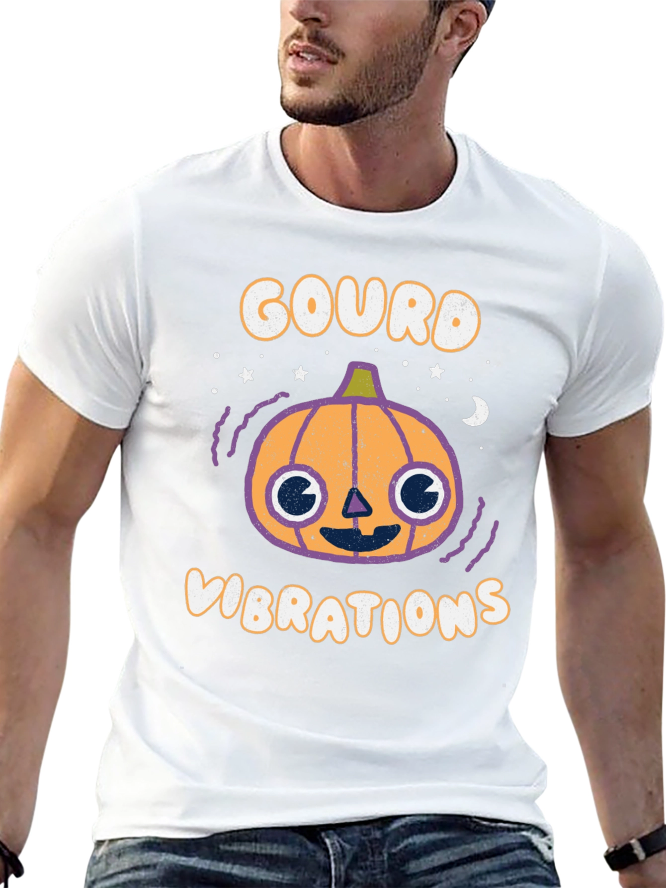 Gourd Vibrations Halloween Graphic Tee