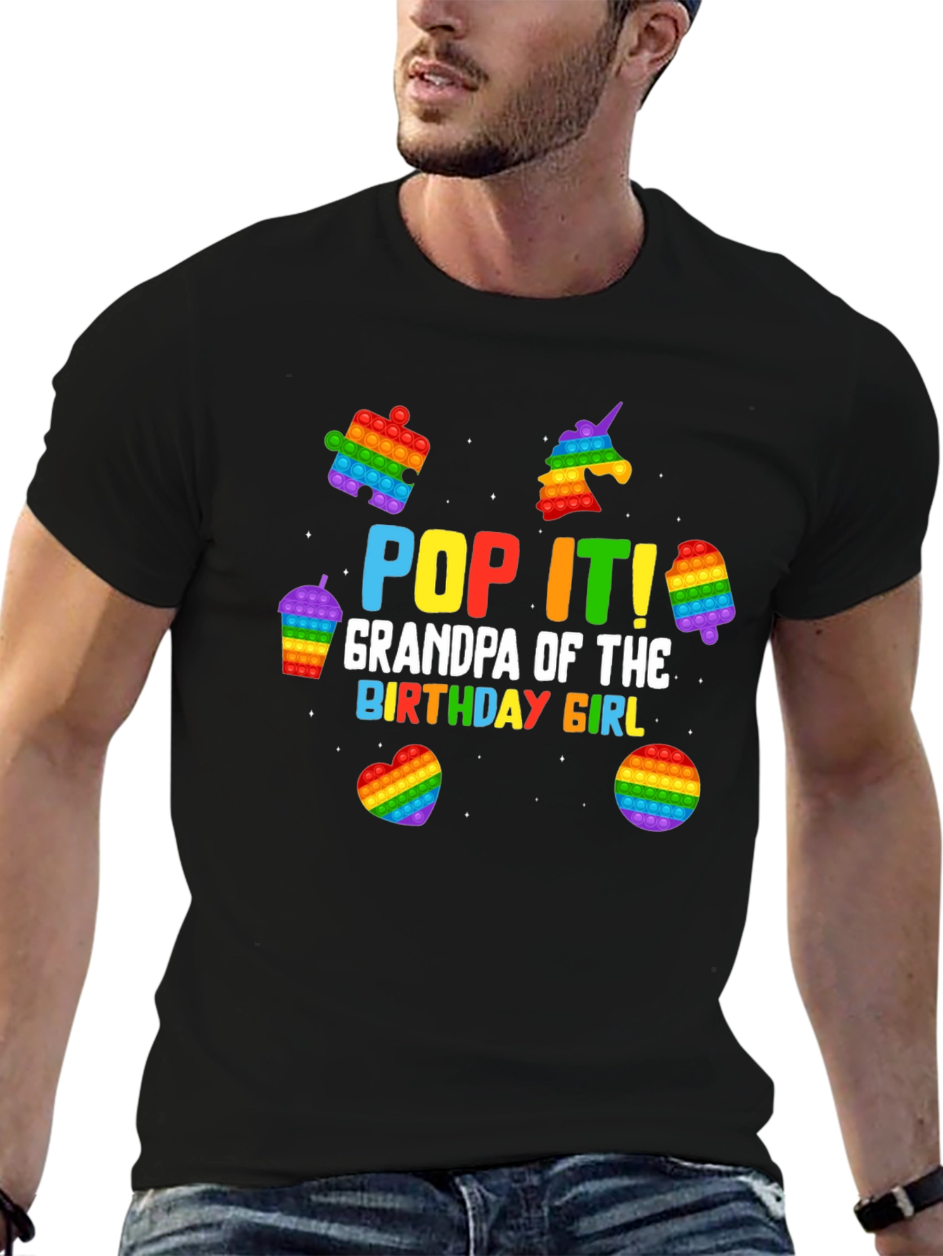 Pop It! Grandpa Birthday Girl T-Shirt