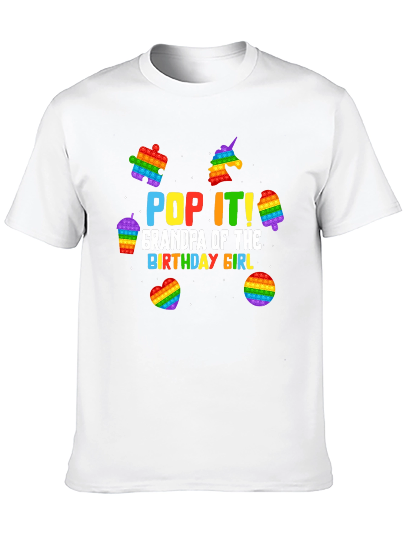 Pop It! Grandpa Birthday Girl T-Shirt