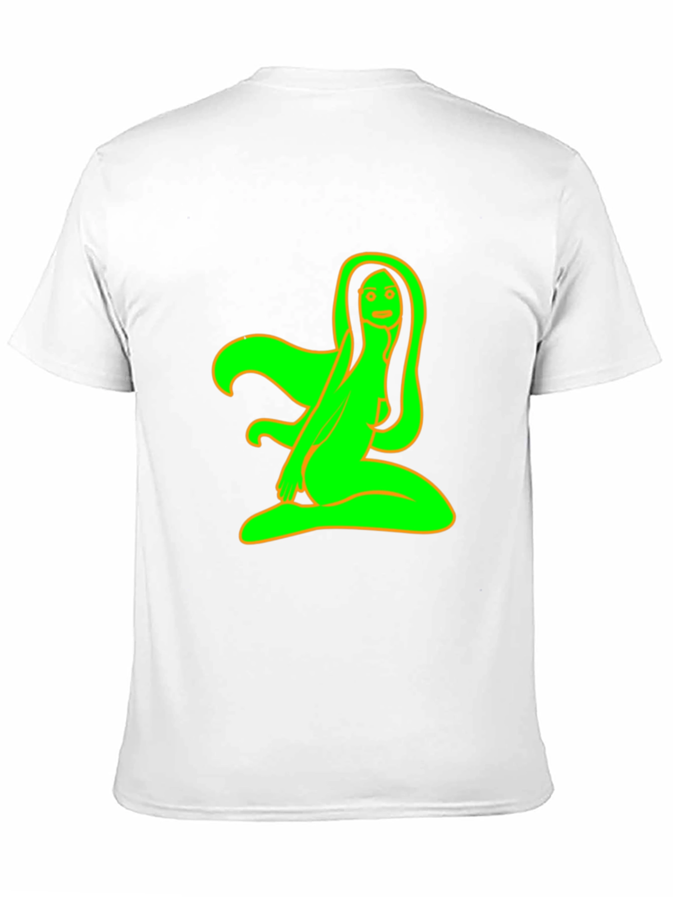 Black T-Shirt with Neon Green Graphic