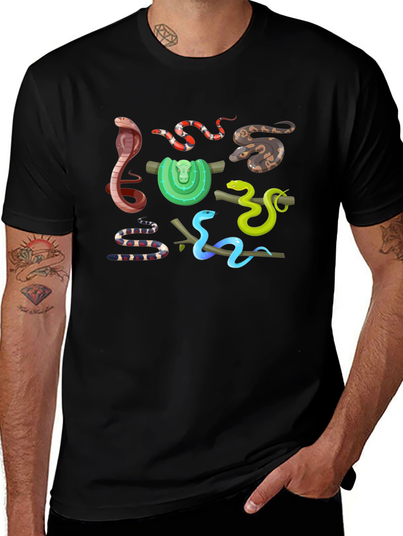 Snakes Graphic T-Shirt