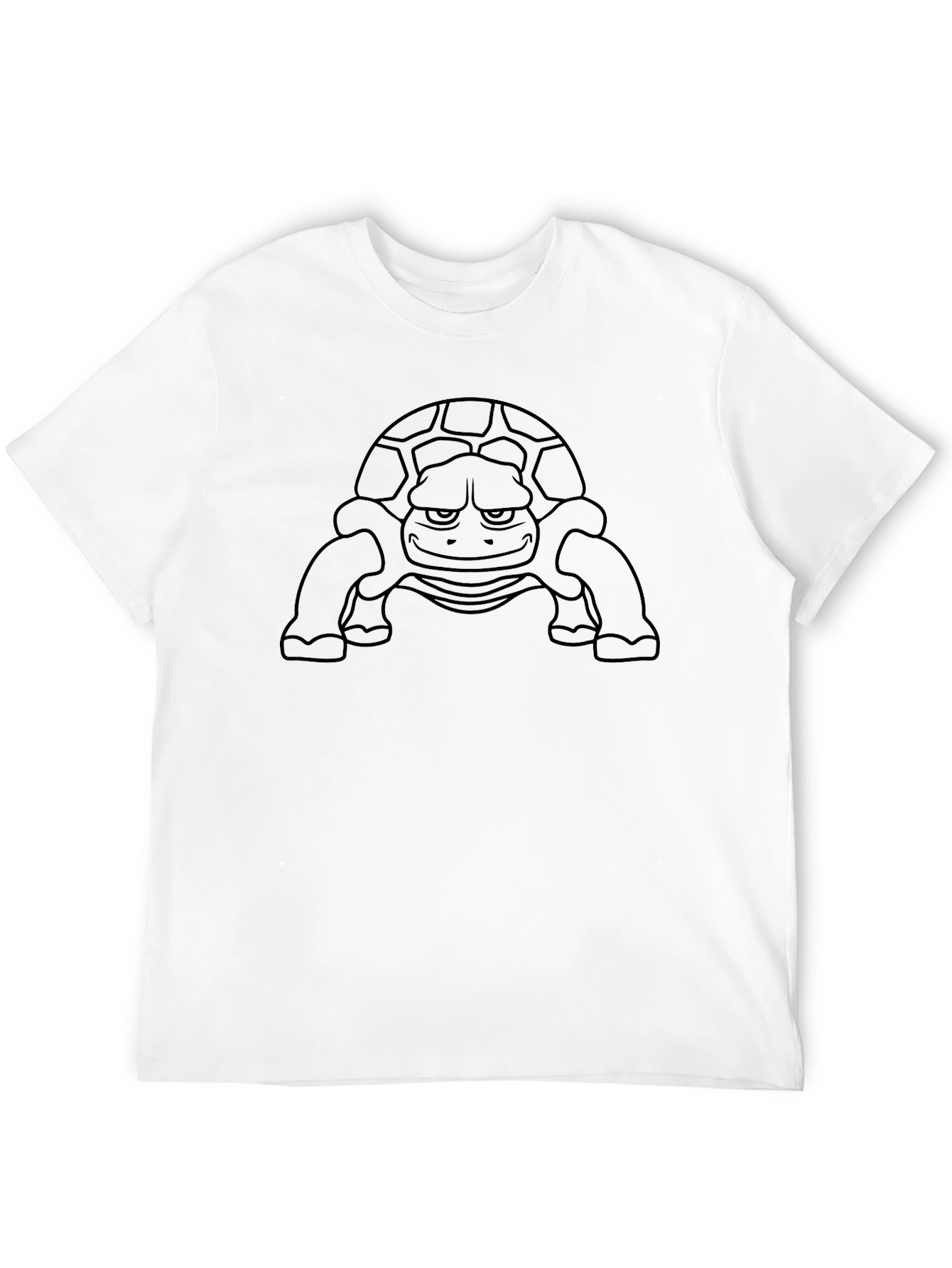 Cool Turtle Graphic Tee - Black Cotton T-Shirt
