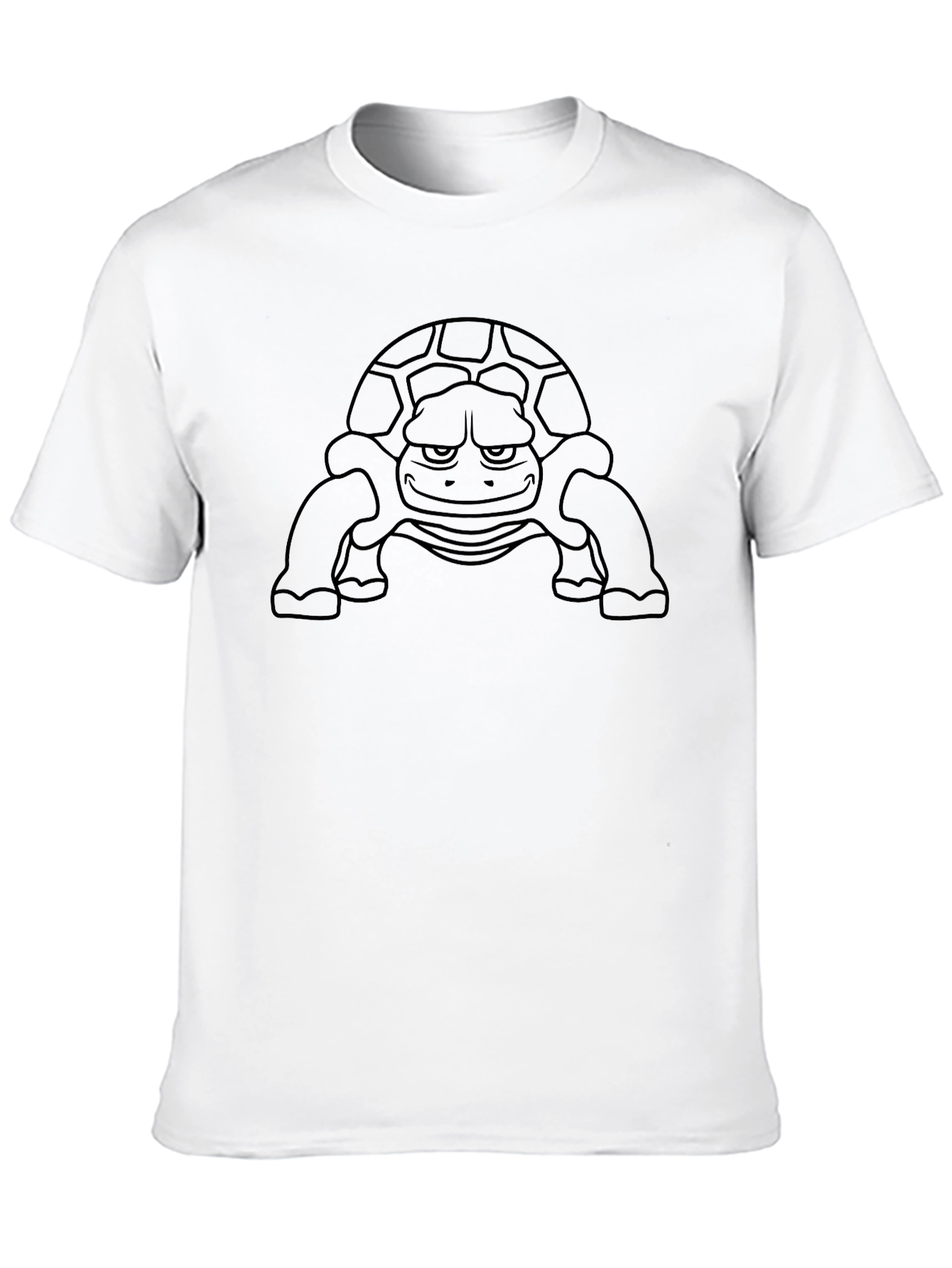 Cool Turtle Graphic Tee - Black Cotton T-Shirt