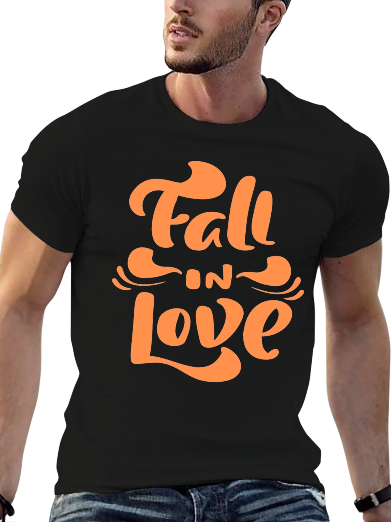 Fall in Love Graphic Tee - Stylish Autumn Apparel