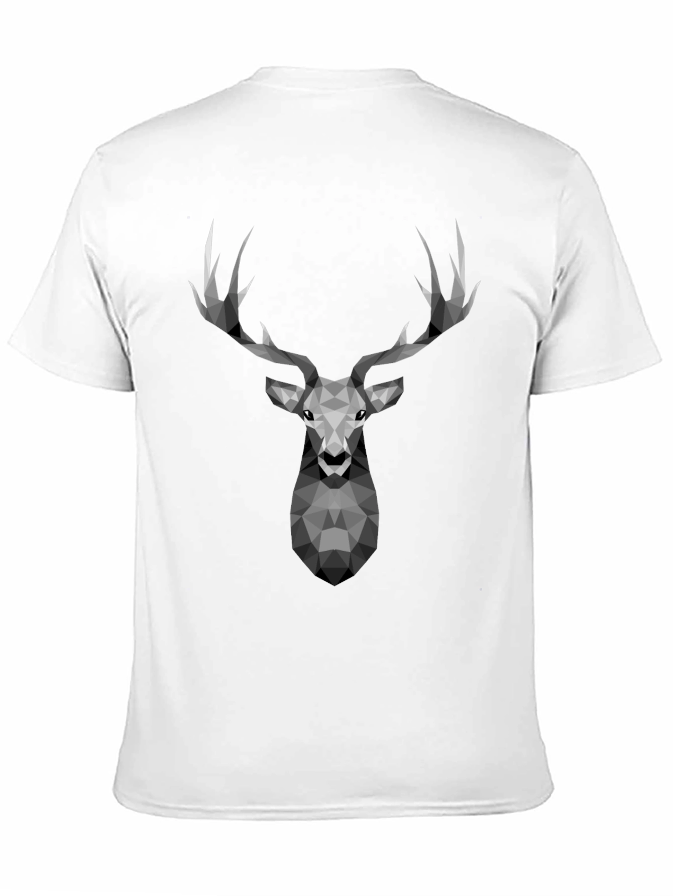 Geometric Deer Graphic Tee - Modern Style