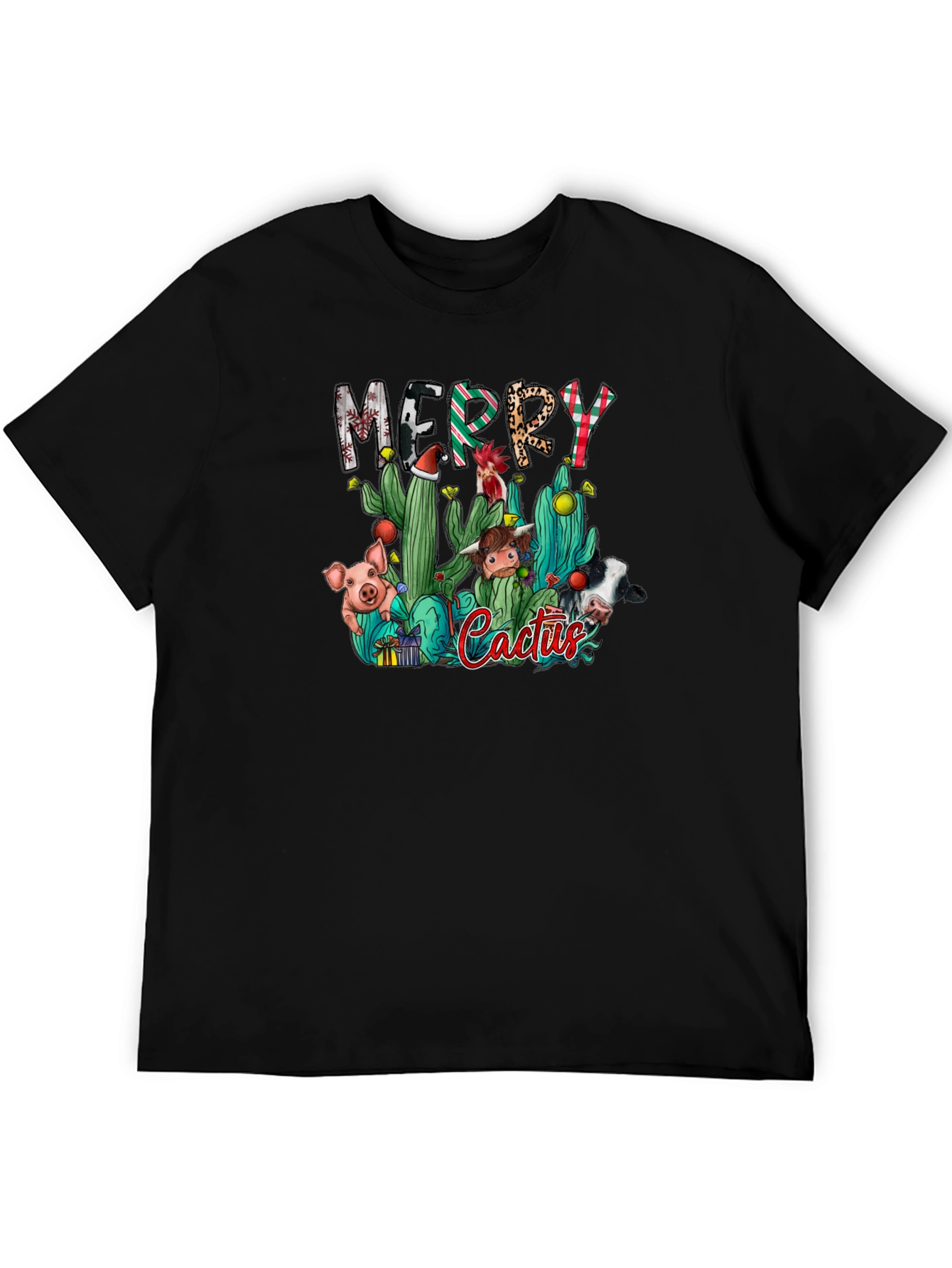 Merry Cactus Christmas T-Shirt