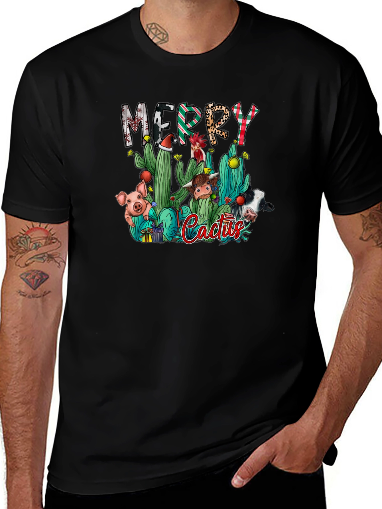 Merry Cactus Christmas T-Shirt