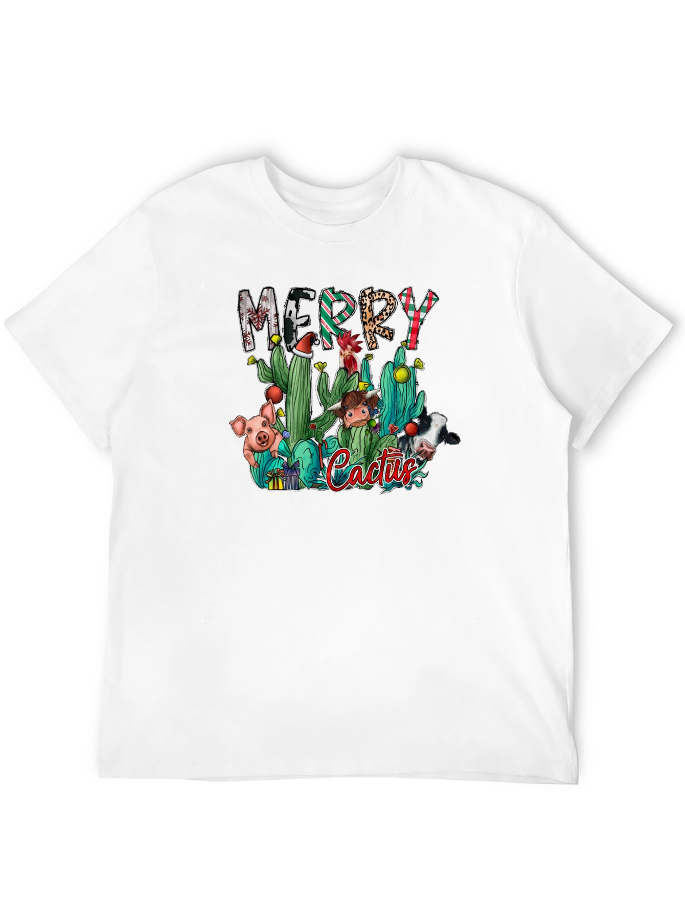 Merry Cactus Christmas T-Shirt