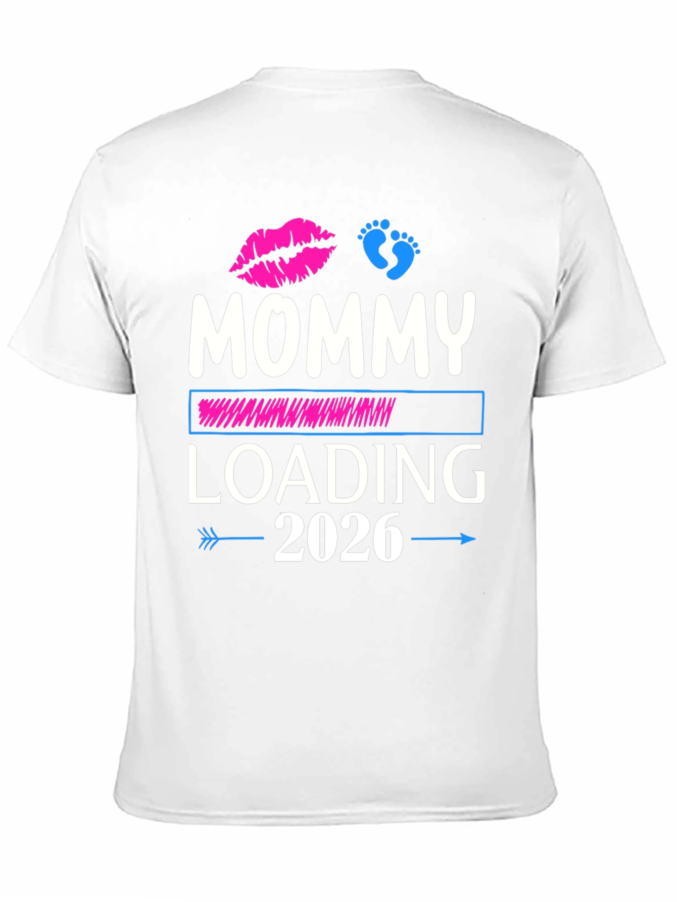 Mommy Loading 2026 T-Shirt - Pregnancy Announcement Tee