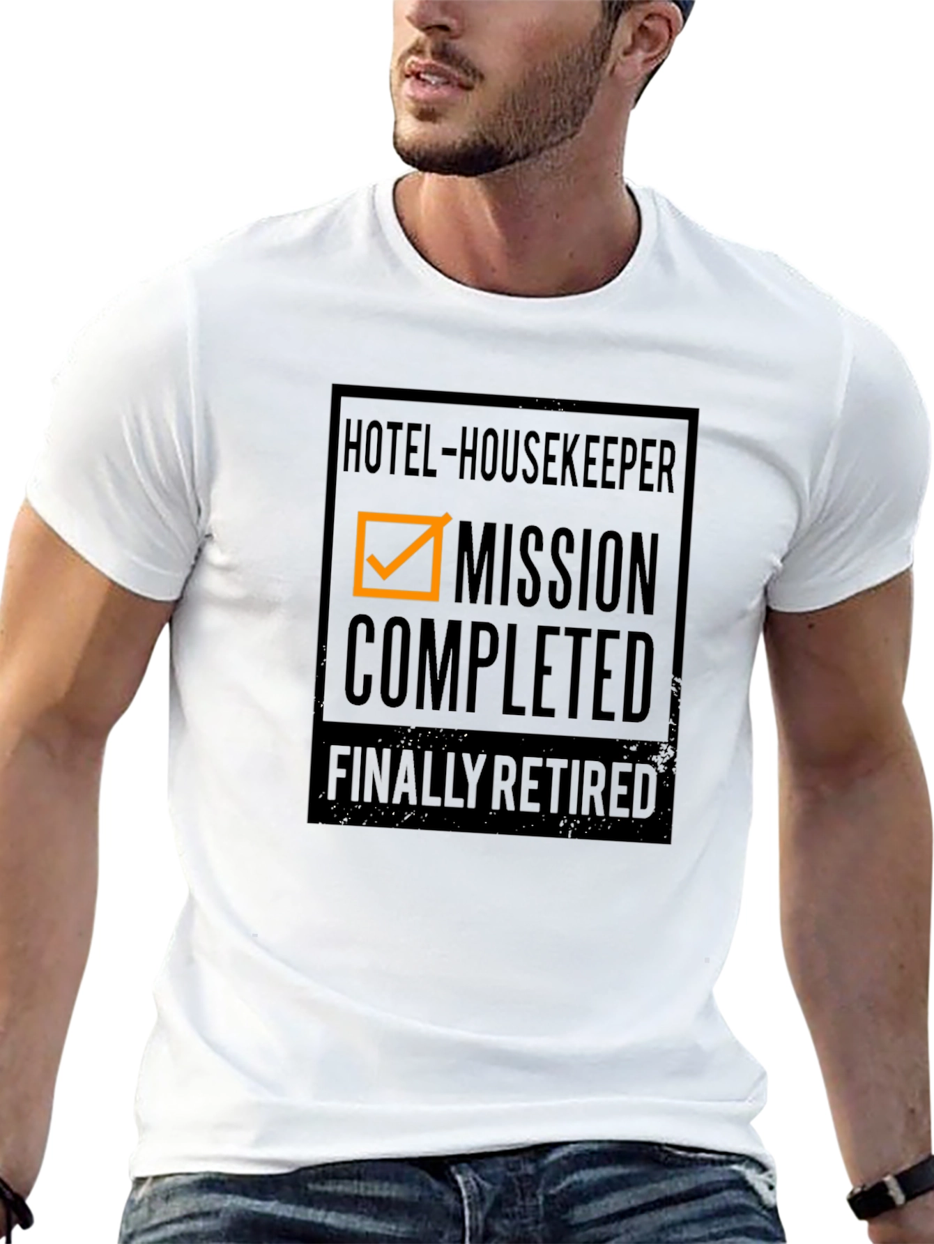 Retired Hotel Housekeeper Mission Completed T-Shirt