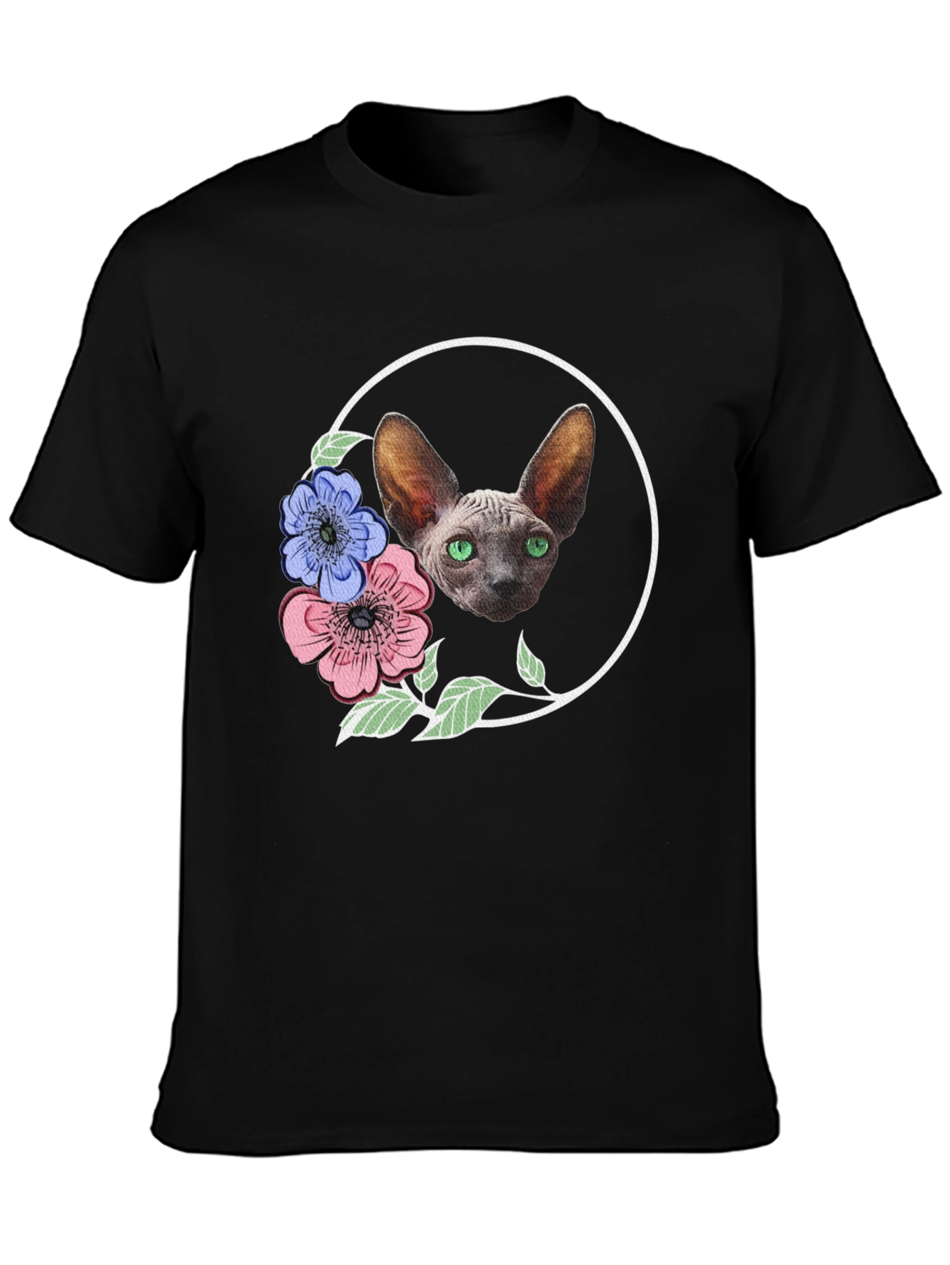 Sphynx Cat Floral T-Shirt - Unique Design
