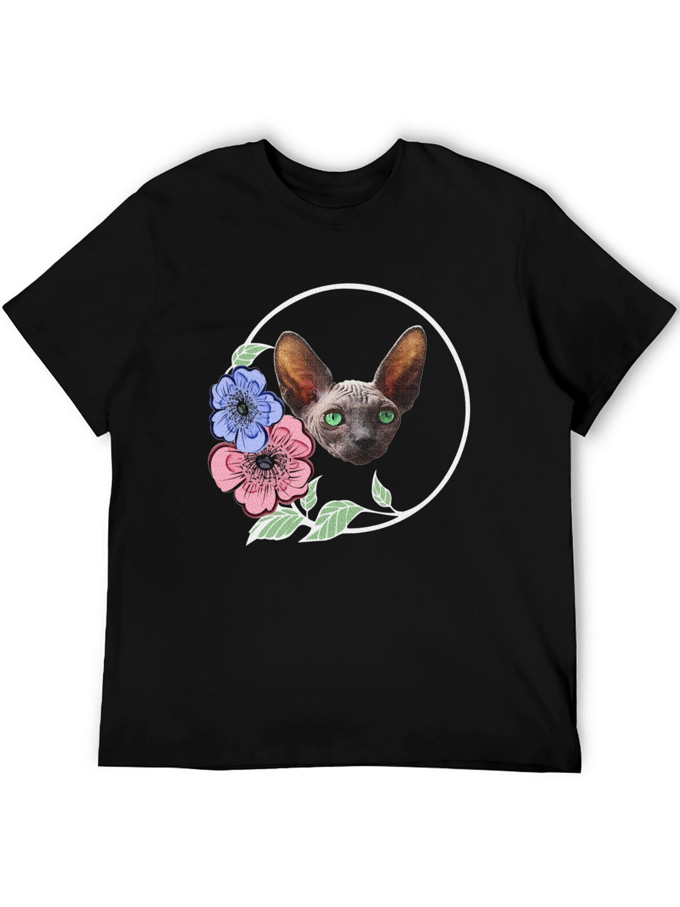 Sphynx Cat Floral T-Shirt - Unique Design