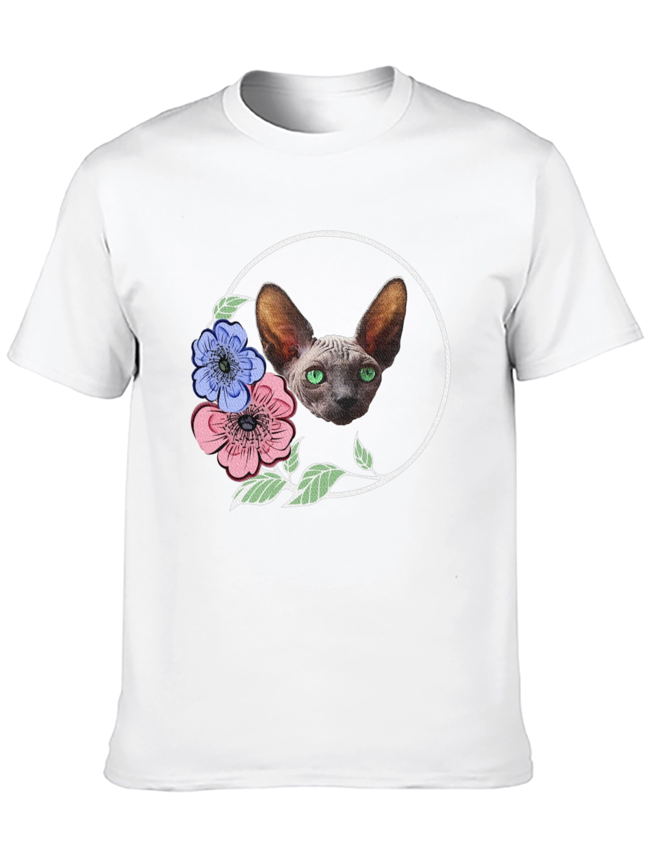 Sphynx Cat Floral T-Shirt - Unique Design
