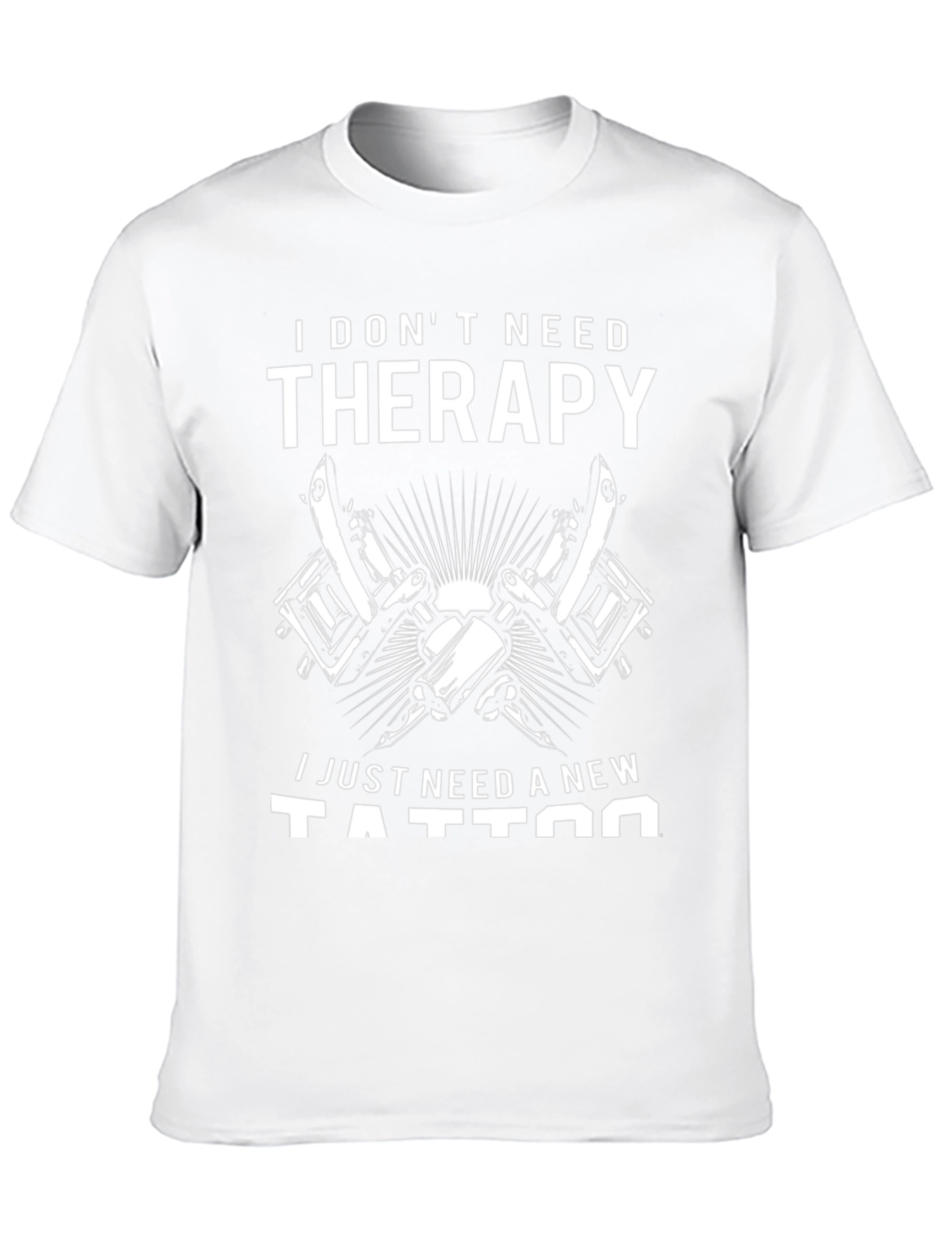 Therapy Tattoo T-Shirt - Black Cotton Graphic Tee