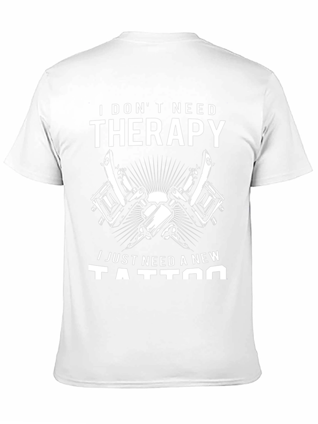 Therapy Tattoo T-Shirt - Black Cotton Graphic Tee
