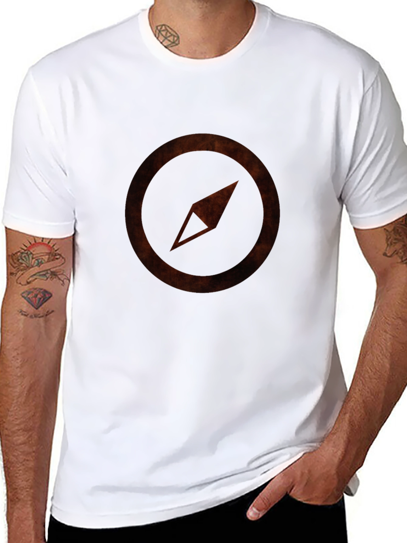 Compass Graphic Black T-Shirt