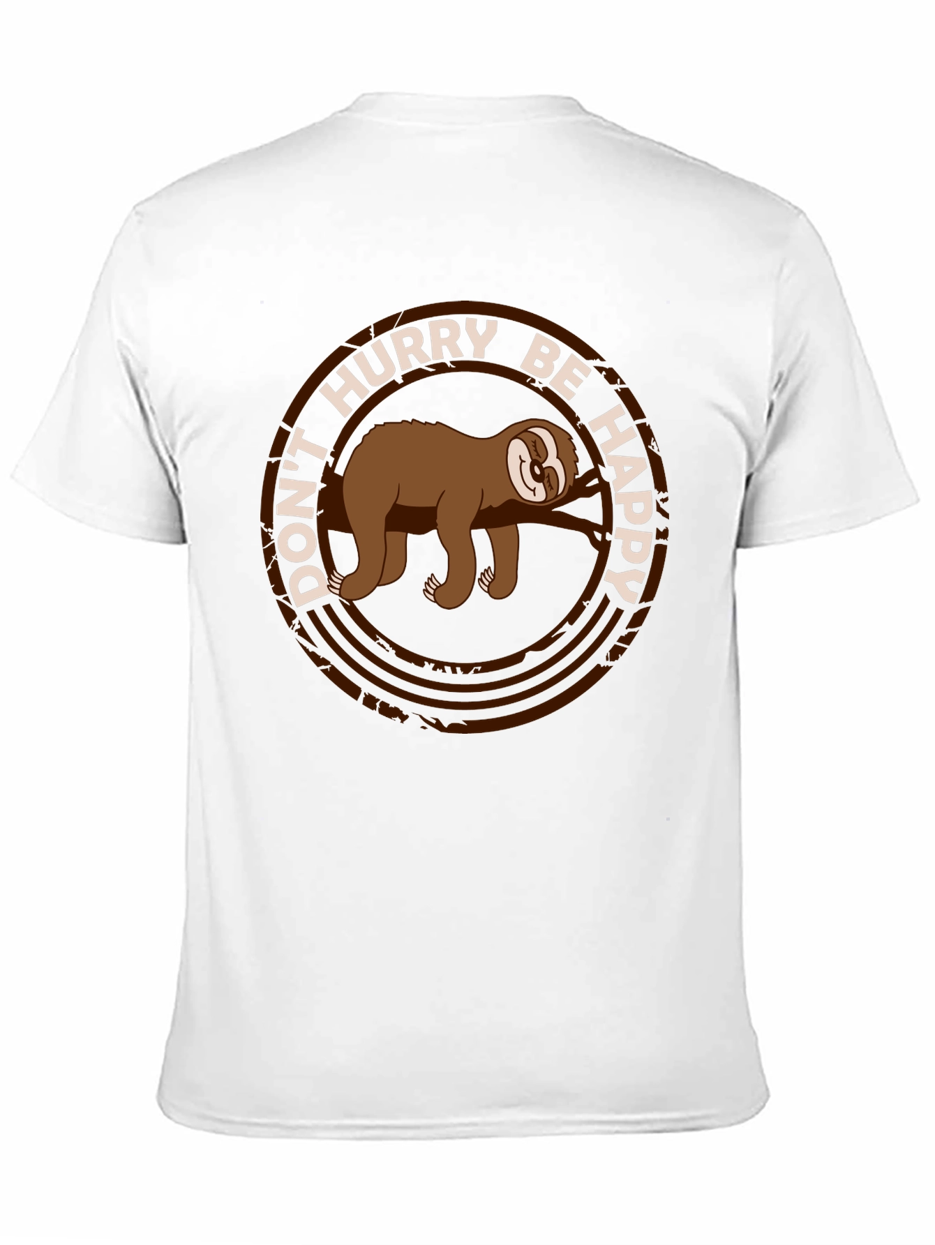 Dont Hurry Be Happy Sloth Tee