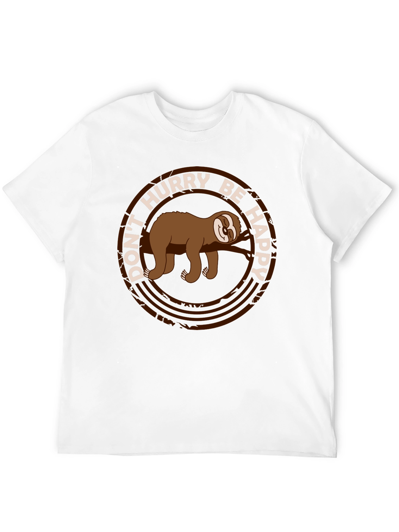 Dont Hurry Be Happy Sloth Tee