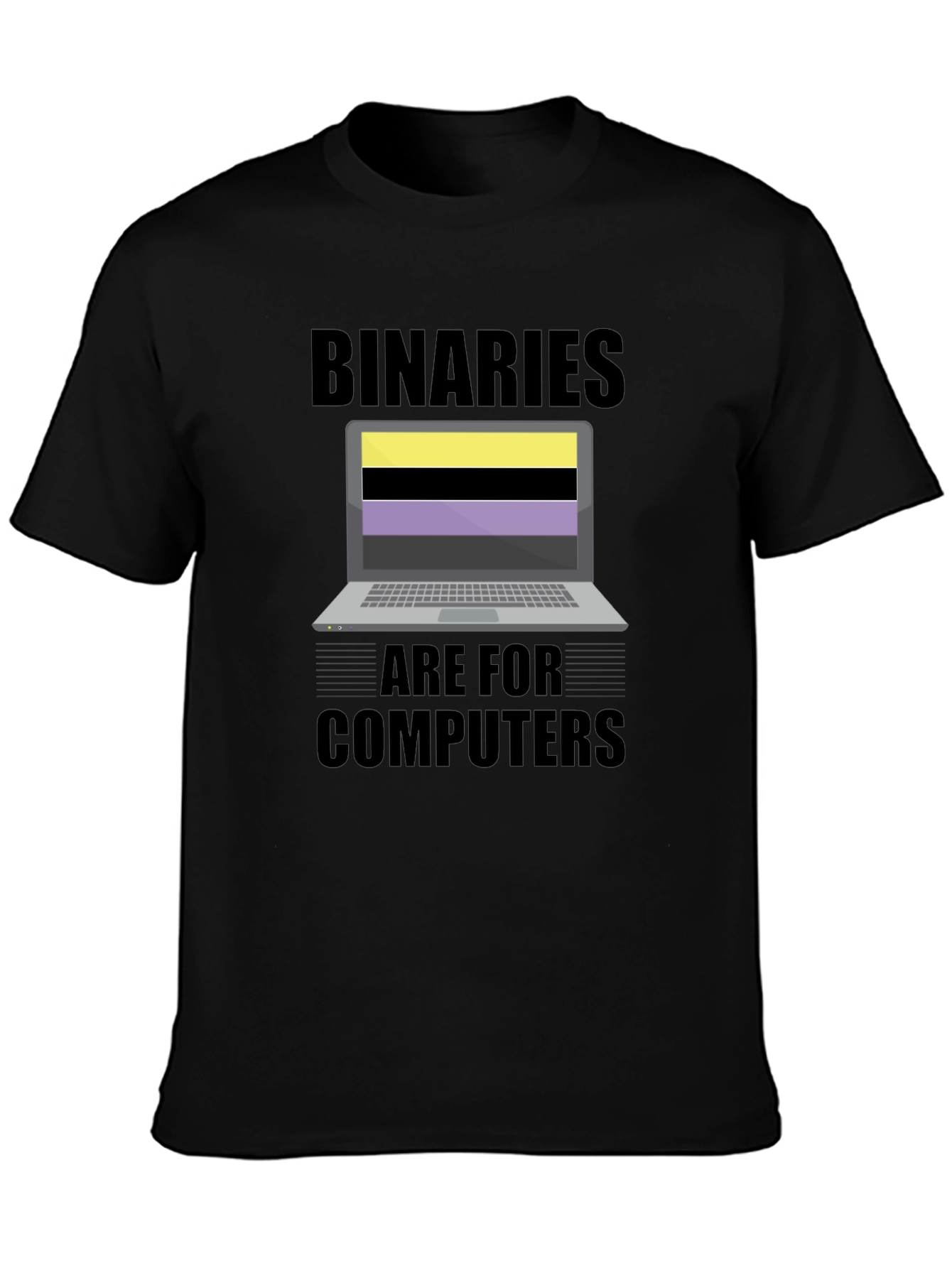 Binaries Are For Computers Graphic T-Shirt