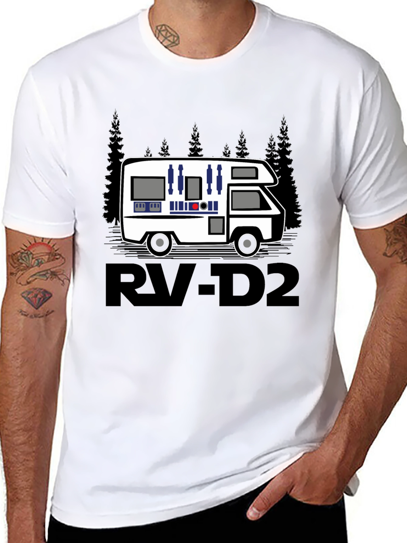 RV-D2 Star Wars Inspired Graphic T-Shirt