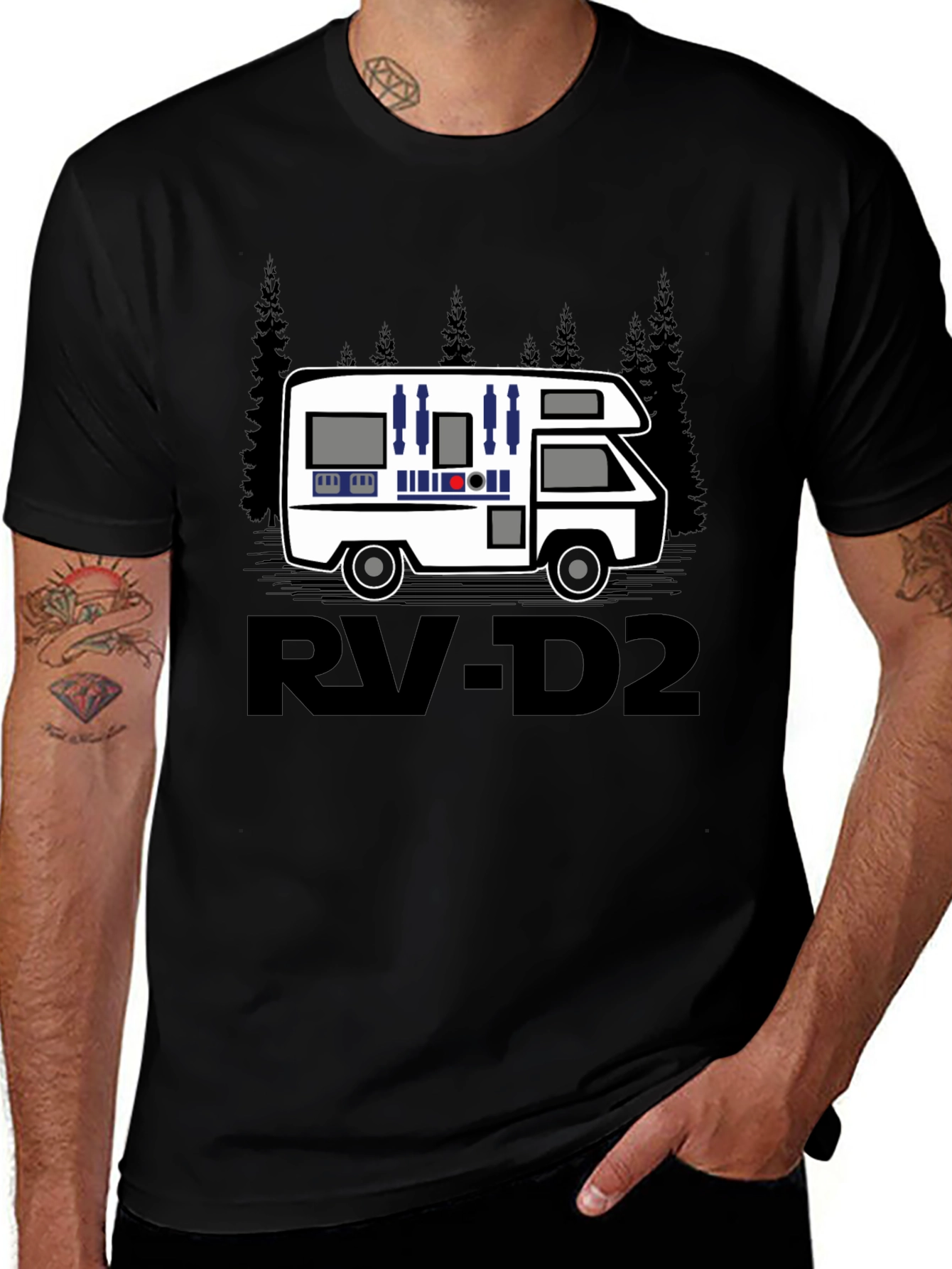 RV-D2 Star Wars Inspired Graphic T-Shirt