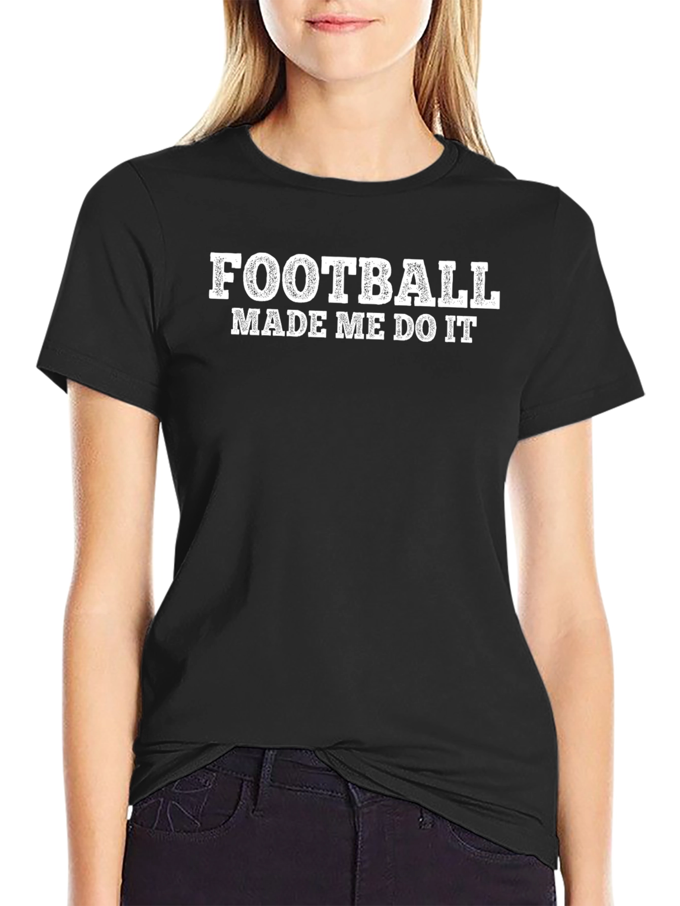 Football Made Me Do It Graphic Tee