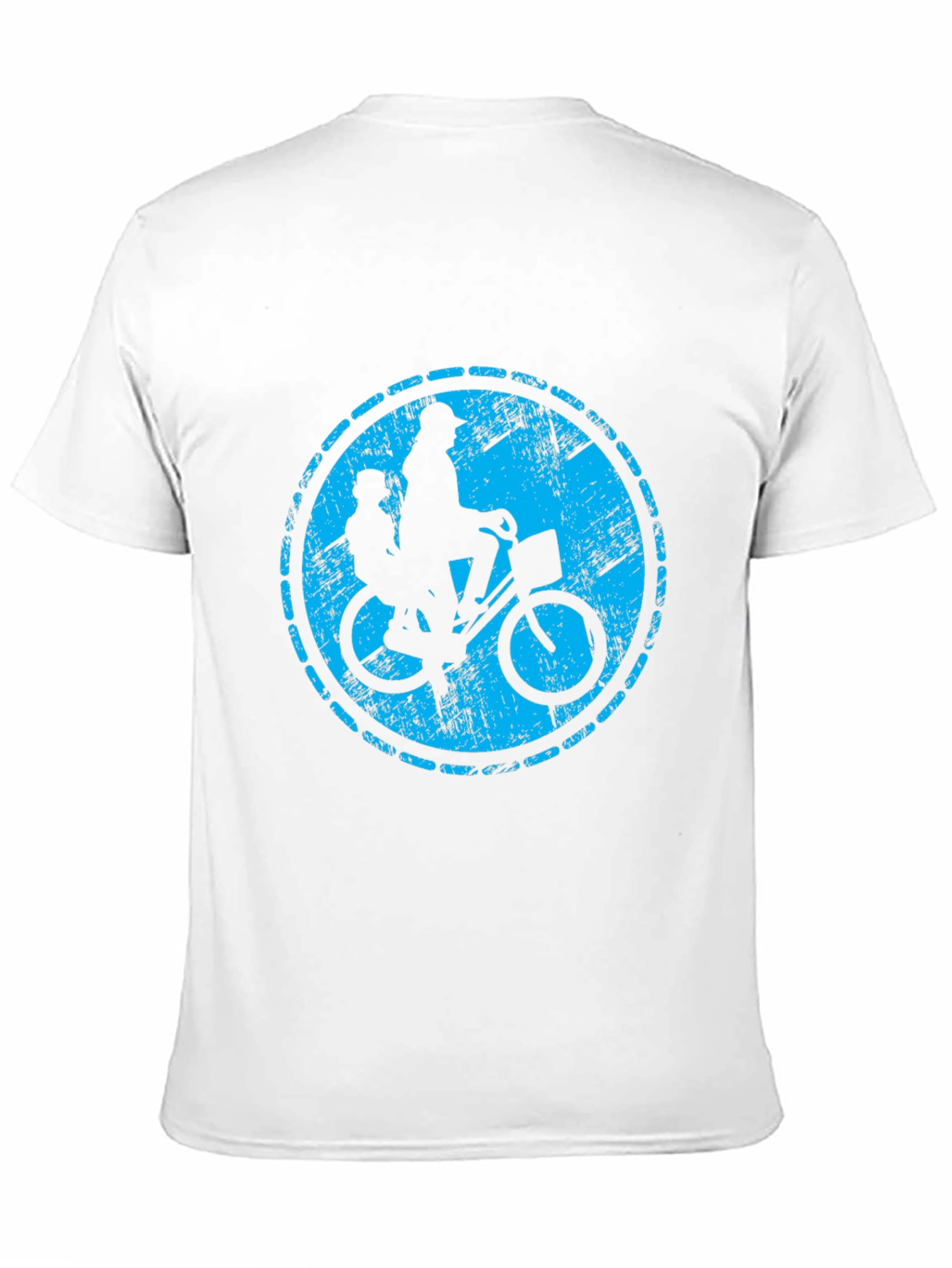 Retro Bicycle Ride Graphic T-Shirt - Black