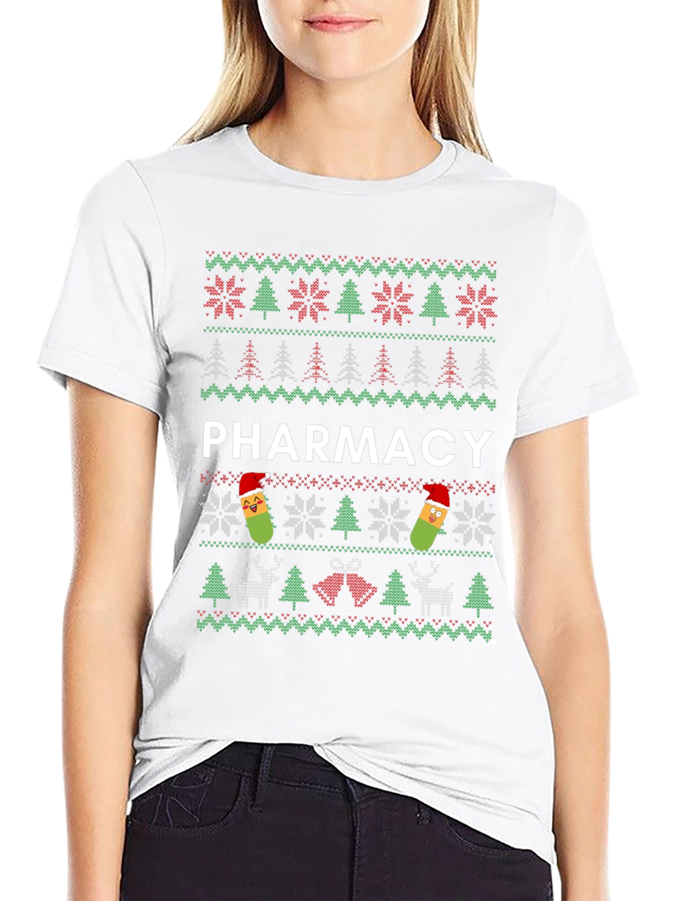 Pharmacy Ugly Christmas Sweater T-Shirt
