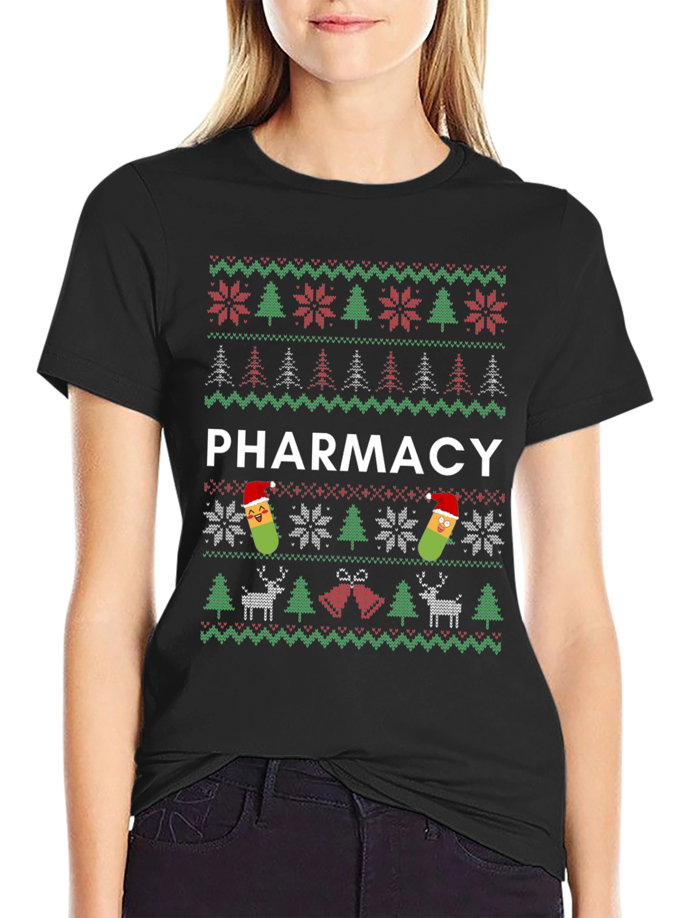 Pharmacy Ugly Christmas Sweater T-Shirt