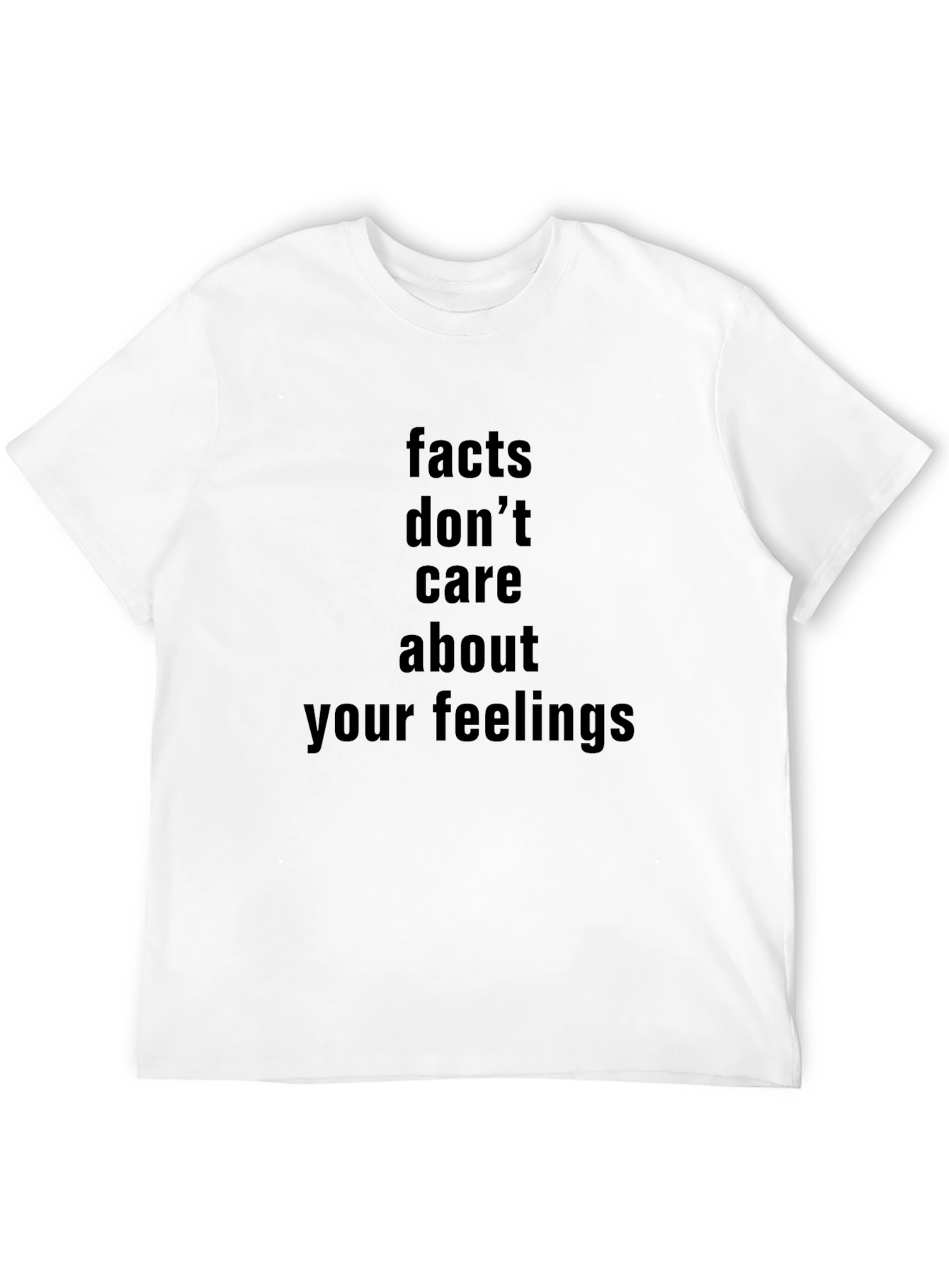 Facts Dont Care About Feelings Graphic Tee - Black