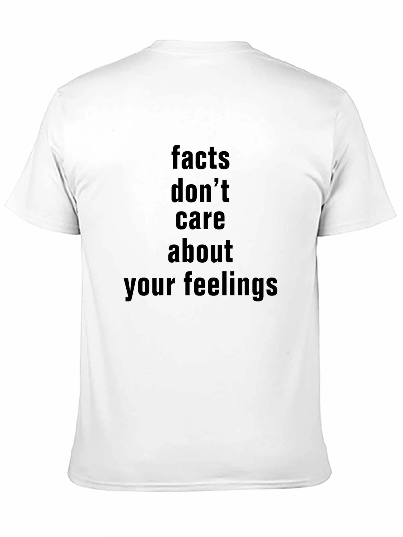 Facts Dont Care About Feelings Graphic Tee - Black