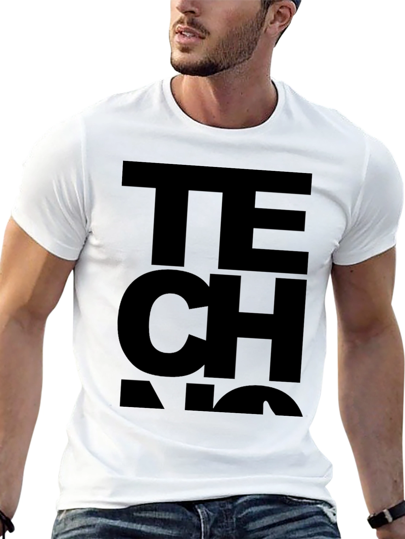 Tech Graphic Black T-Shirt