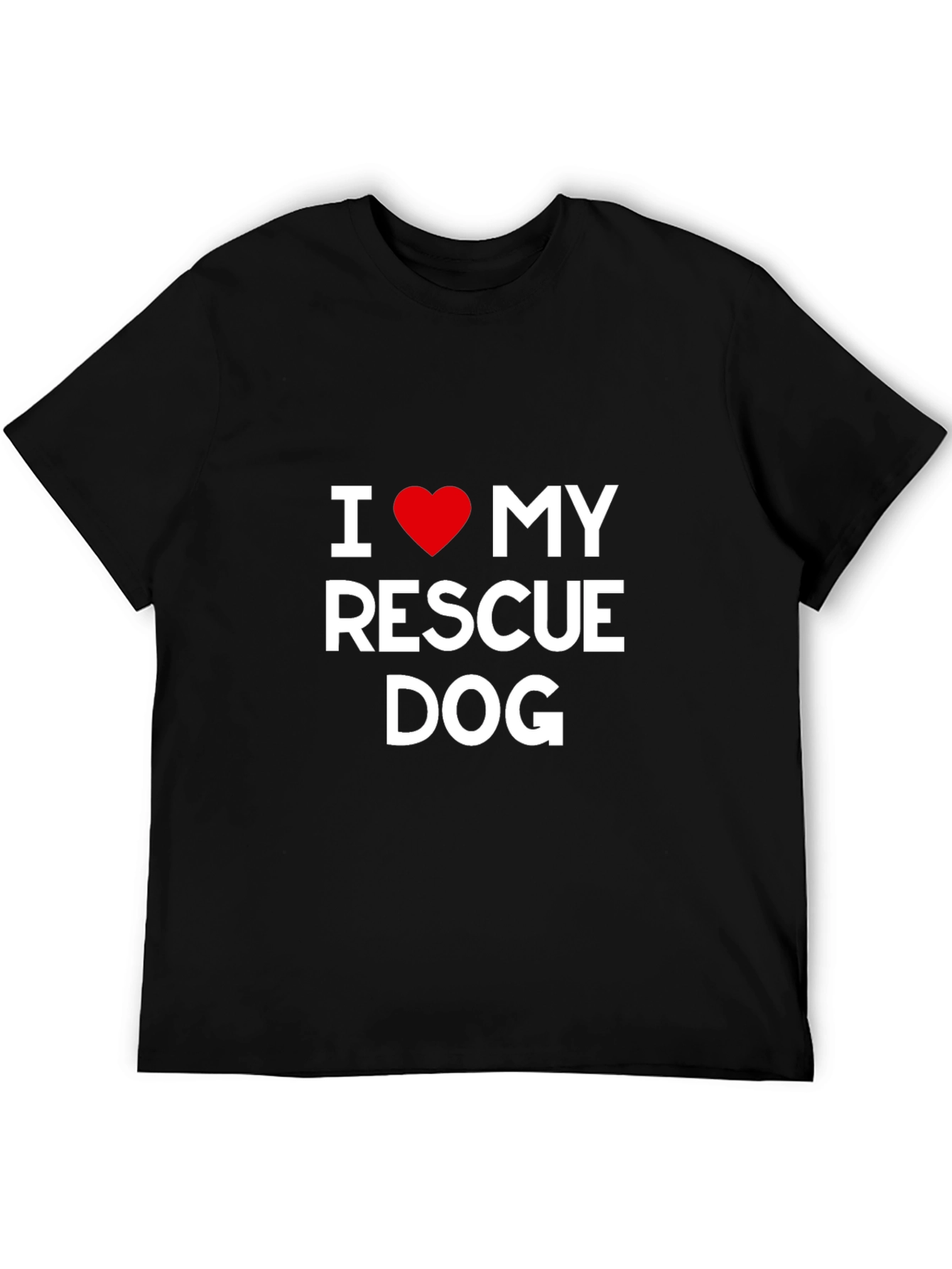 I Love My Rescue Dog T-Shirt